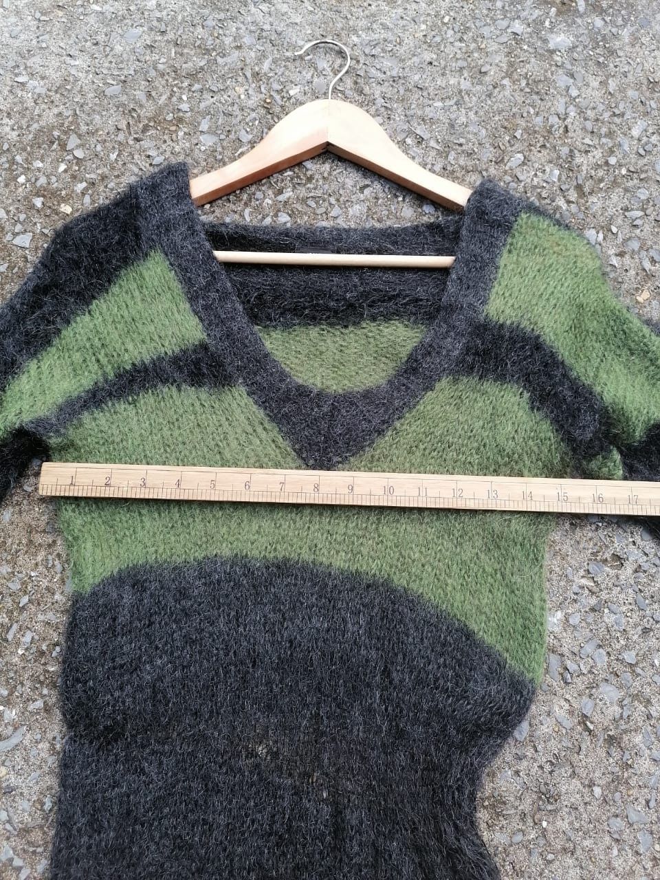 Homespun Knitwear × Joseph Joseph Military Intarsia Mohair Homespun Knitwear Size S / US 4 / IT 40 - 6 Thumbnail