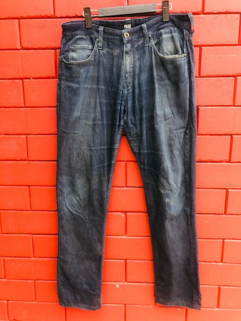 image of Vintage Paige Japanese Designer Streetwear Fashion Style in Dark Blue, Men's (Size 32)