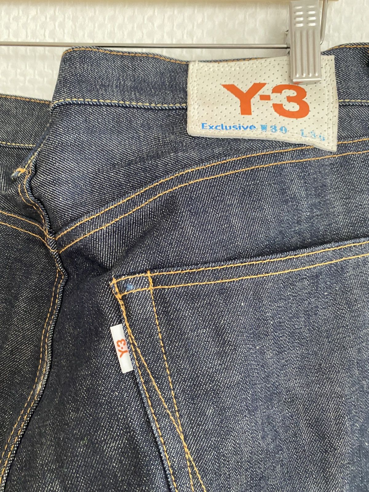 Y-3 Y-3 Triple Stripe Made in Japan Denim Size US 31 - 3 Thumbnail