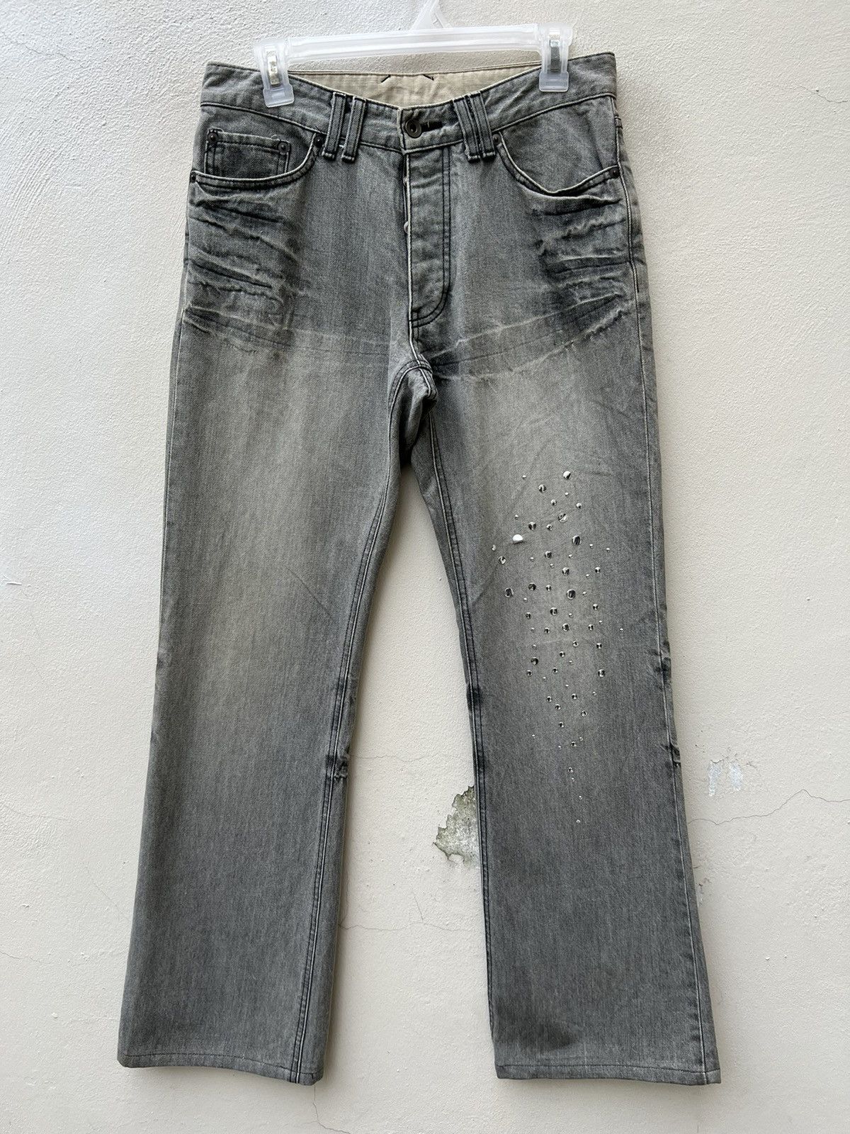 Comme Ca Ism Vintage COMME CA DU MODE MEN Japan Studded Flare Denim Size US 30 / EU 46 - 6 Thumbnail