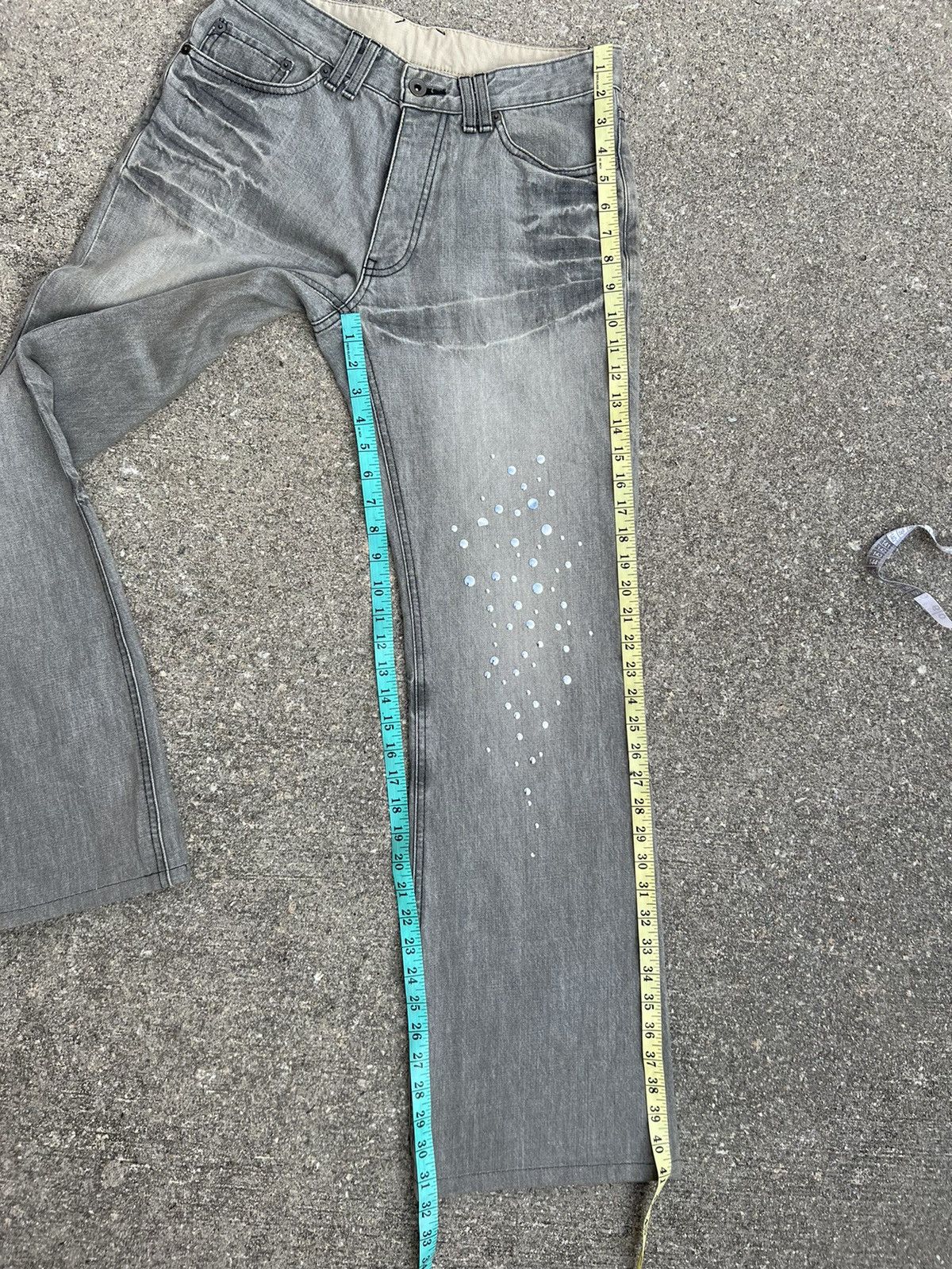 Comme Ca Ism Vintage COMME CA DU MODE MEN Japan Studded Flare Denim Size US 30 / EU 46 - 4 Thumbnail