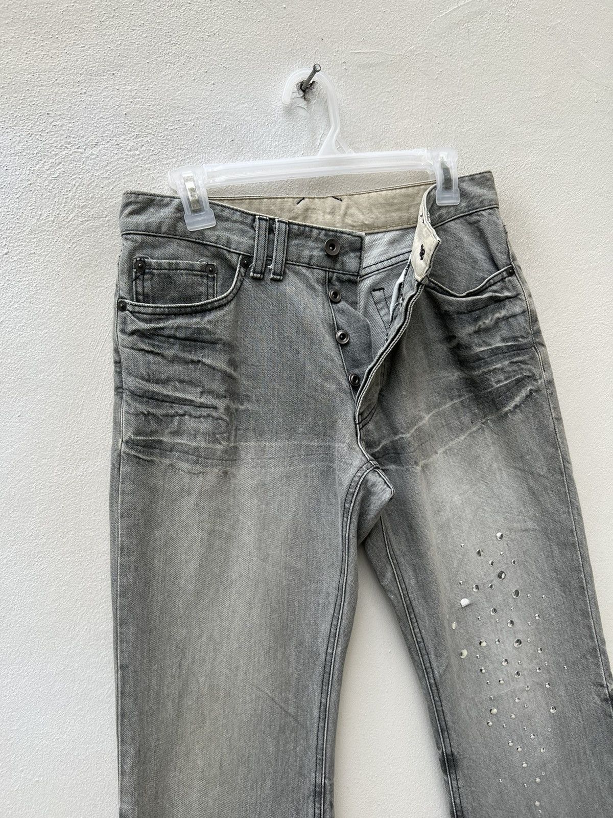 Comme Ca Ism Vintage COMME CA DU MODE MEN Japan Studded Flare Denim Size US 30 / EU 46 - 8 Thumbnail
