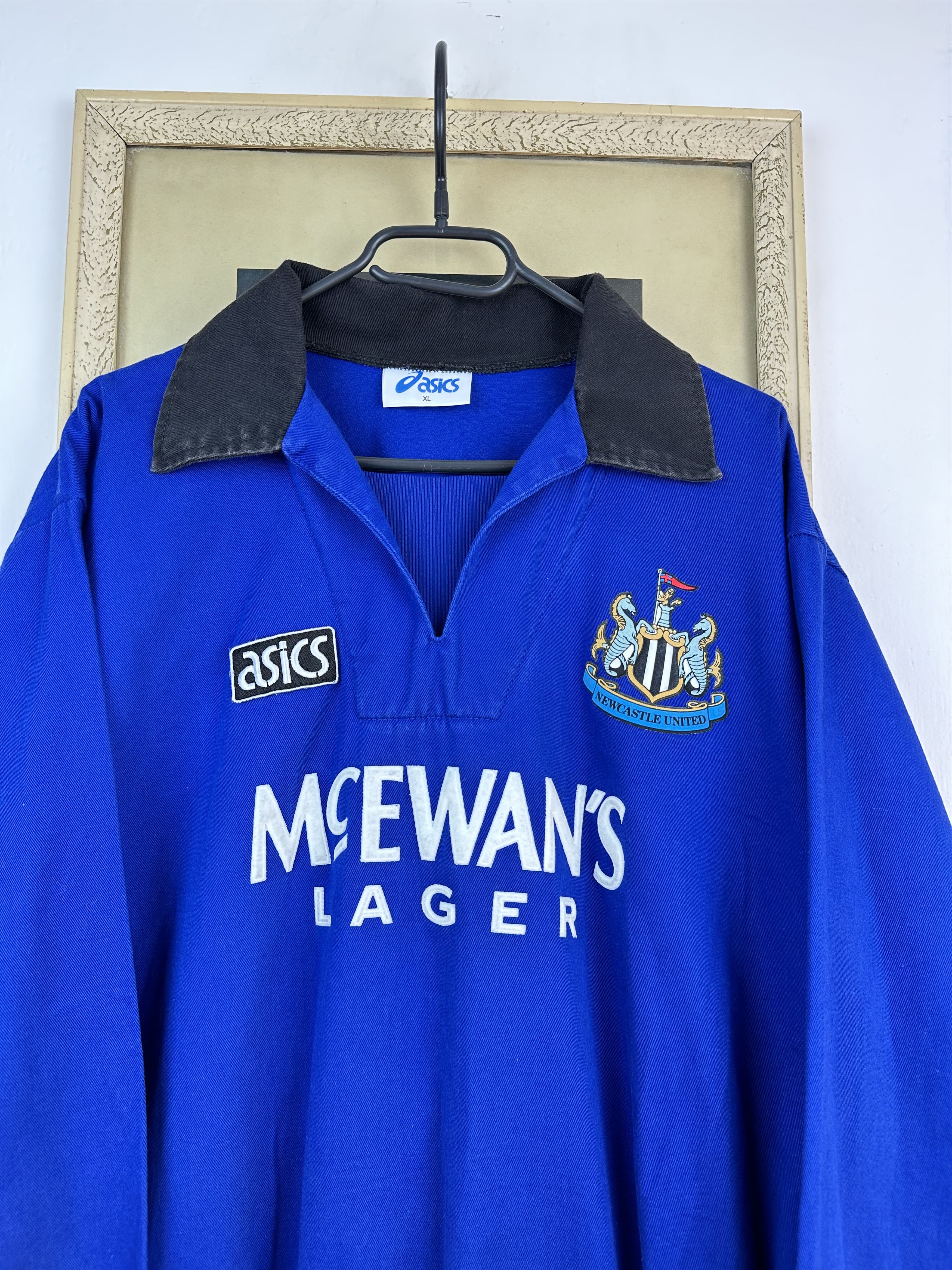 Asics Vintage Newcastle United Football Sweatshirt Rare Jacket Size US L / EU 52-54 / 3 - 2 Thumbnail
