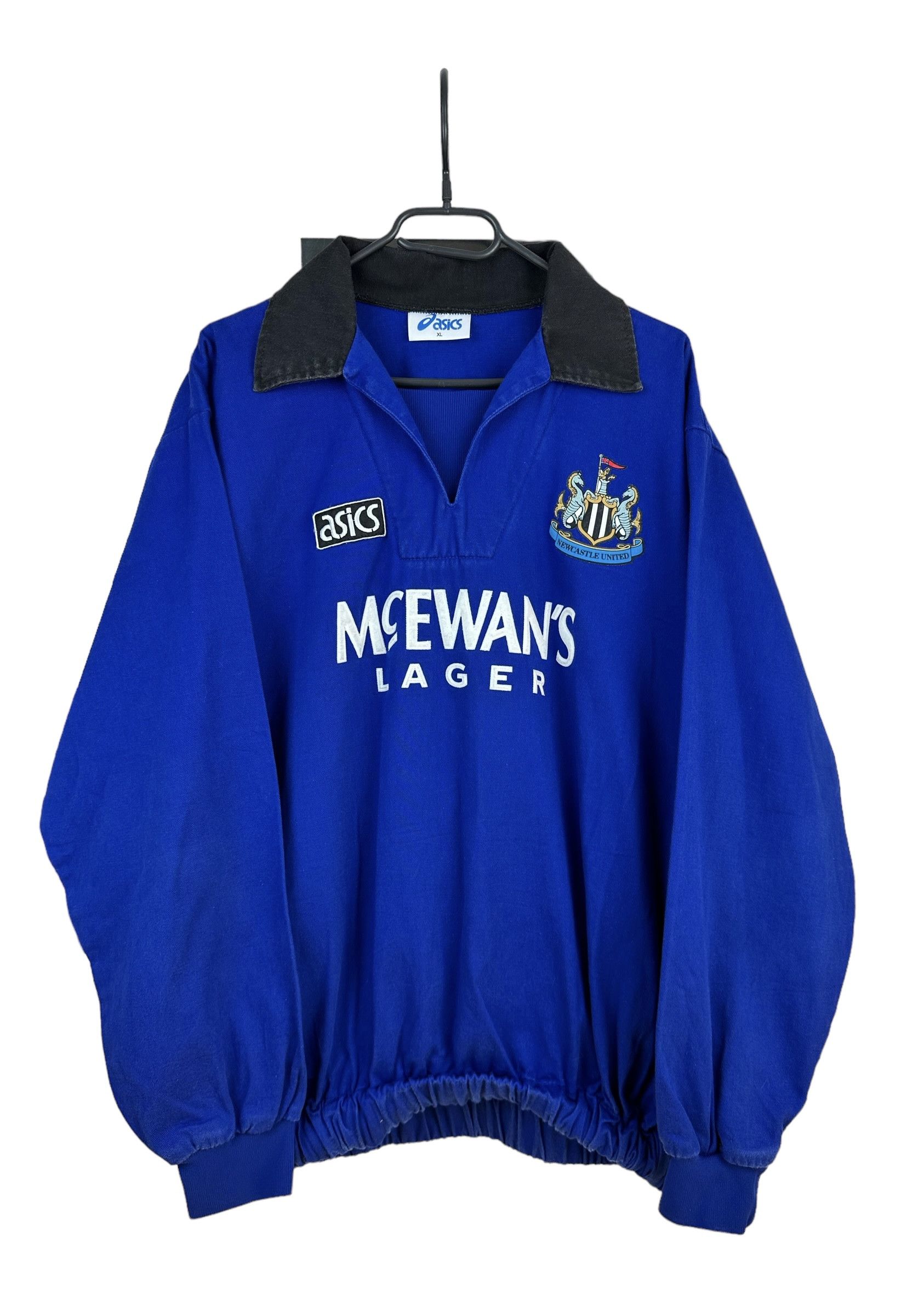 Asics Vintage Newcastle United Football Sweatshirt Rare Jacket Size US L / EU 52-54 / 3 - 1 Thumbnail