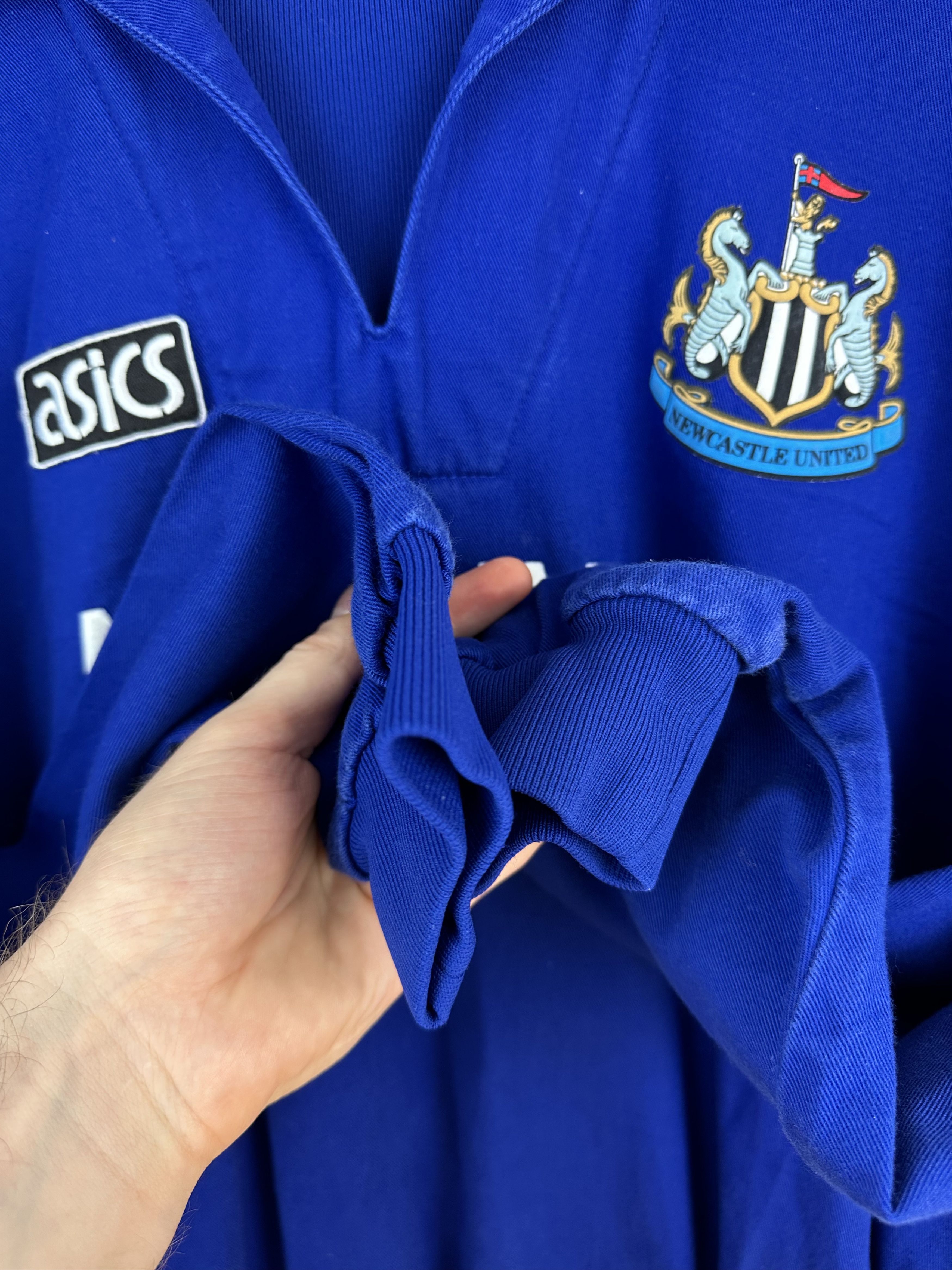 Asics Vintage Newcastle United Football Sweatshirt Rare Jacket Size US L / EU 52-54 / 3 - 11 Thumbnail