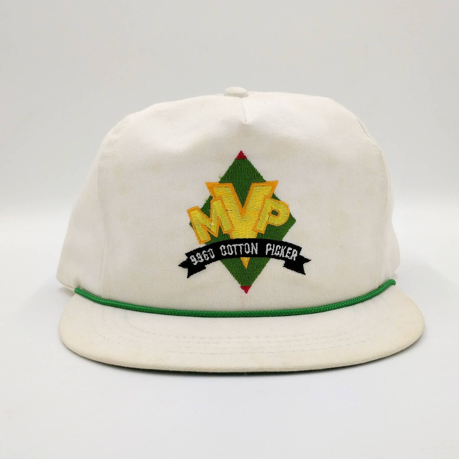 John Deere × Vintage Vintage JOHN DEERE 9960 Cotton Picker MVP Trucker Hat Farm Size ONE SIZE - 2 Thumbnail