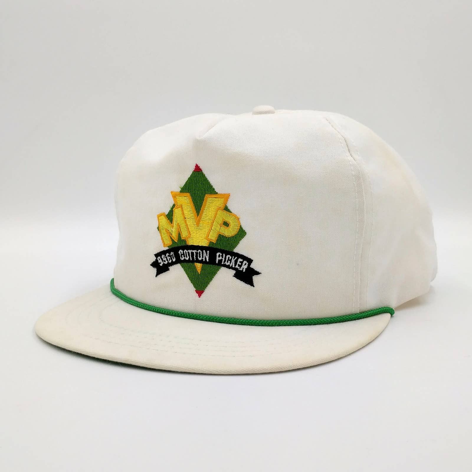 John Deere × Vintage Vintage JOHN DEERE 9960 Cotton Picker MVP Trucker Hat Farm Size ONE SIZE - 3 Thumbnail