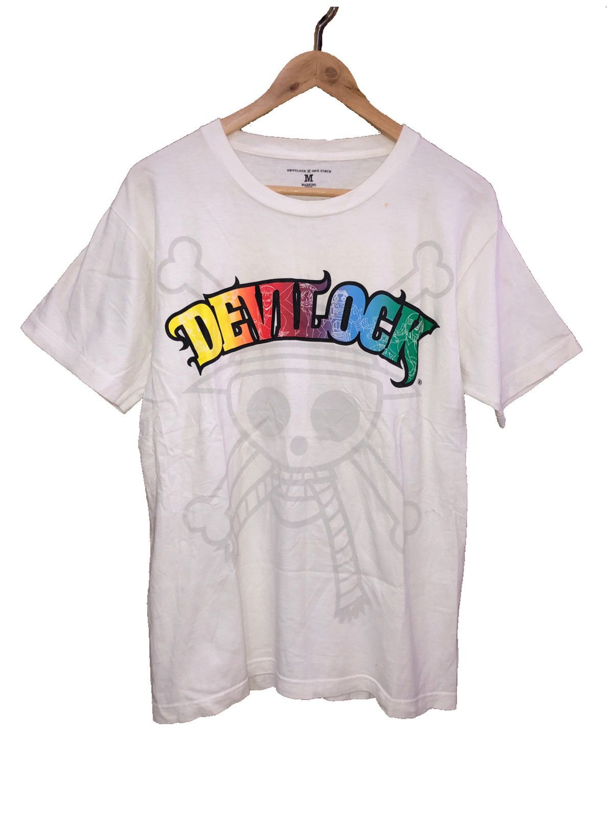 Devilock × Japanese Brand × One Piece Rare One Piece X Devilock Collaboration Tee Shirt Anime Size US M / EU 48-50 / 2 - 1 Thumbnail