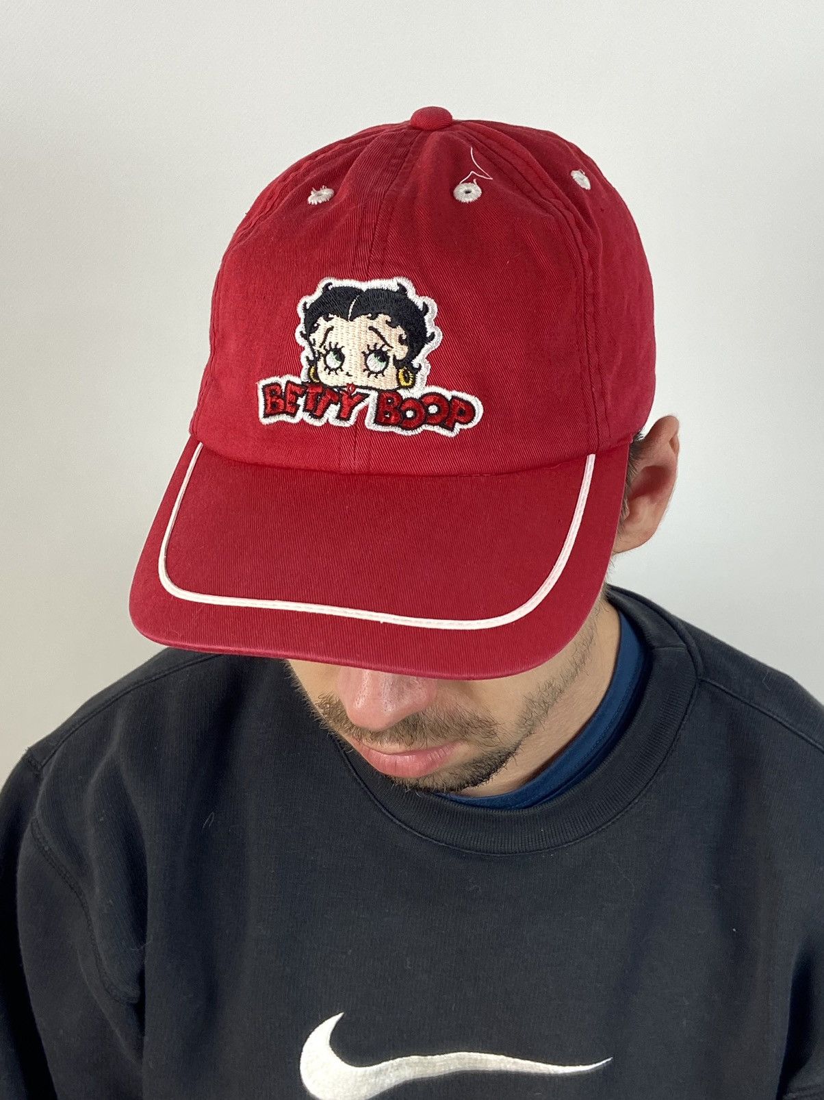 Cartoon Network Vintage Betty Boop Embroidered Logo Red Cap Hat Size ONE SIZE - 1 Thumbnail
