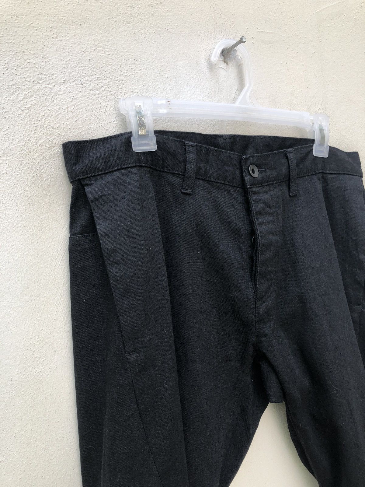 Shellac Shellac Japan Twisted Leg Dark Black Denim Pant Size US 34 / EU 50 - 9 Thumbnail
