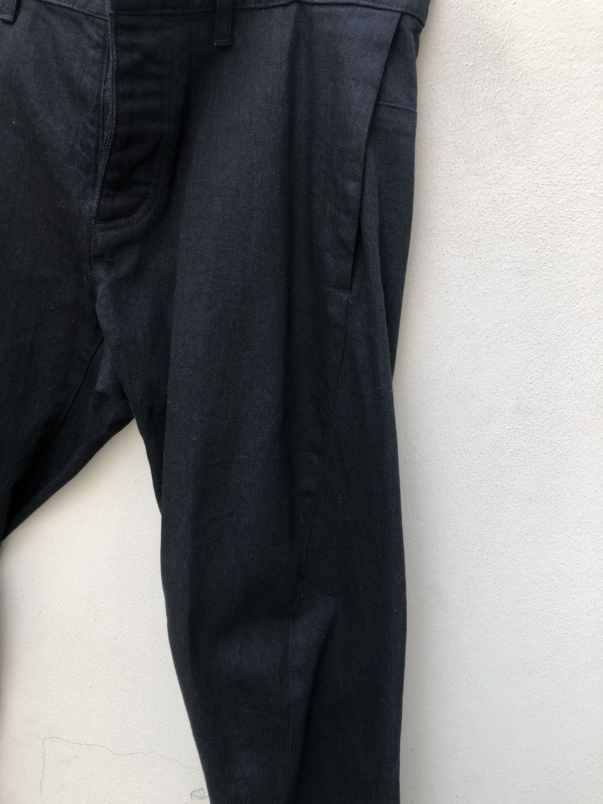 Shellac Shellac Japan Twisted Leg Dark Black Denim Pant Size US 34 / EU 50 - 13 Thumbnail