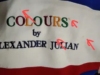 Alexander Julian VINTAGE COLOURS EMBROIDERY SWEATSHIRT HOODIE Size US L / EU 52-54 / 3 - 11 Thumbnail