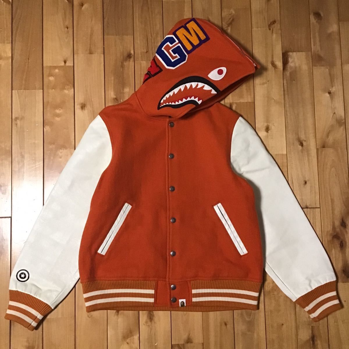 Bape jacket orange best sale