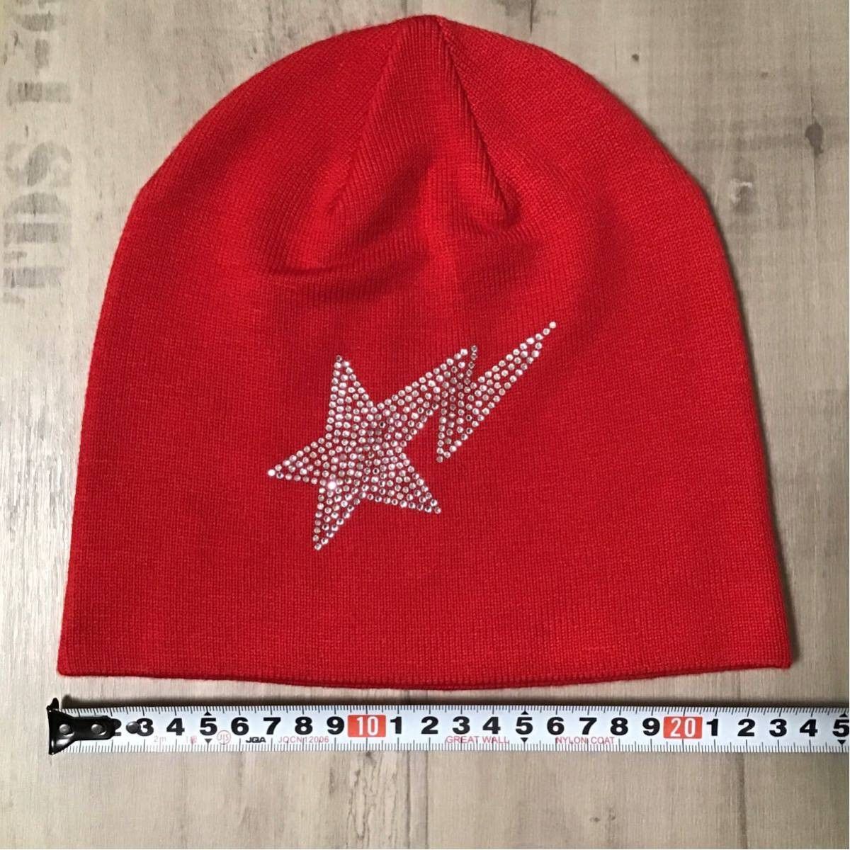 Bape × Swarovski BAPE sta Crystal Stone beanie knit cap a bathing ape sta Size ONE SIZE - 4 Thumbnail