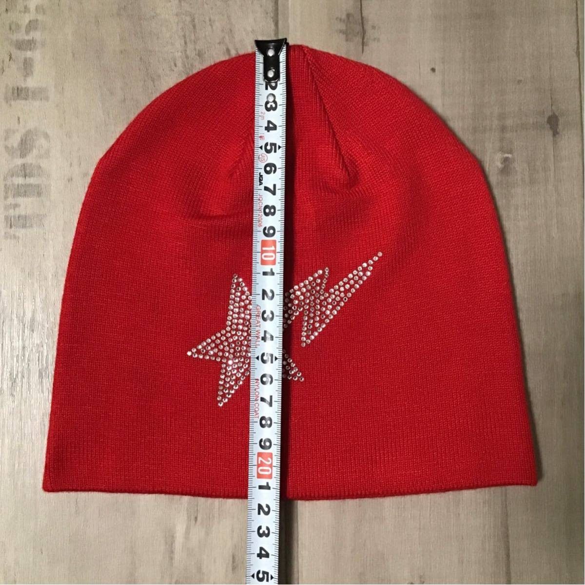 Bape × Swarovski BAPE sta Crystal Stone beanie knit cap a bathing ape sta Size ONE SIZE - 5 Thumbnail