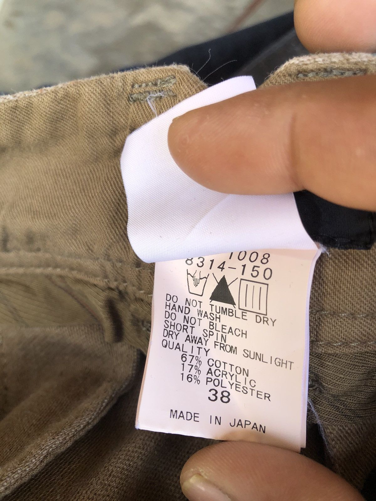 Pas de Calais Pas De Calais Homme Khakis Pants Model Depose Size 29" - 6 Thumbnail