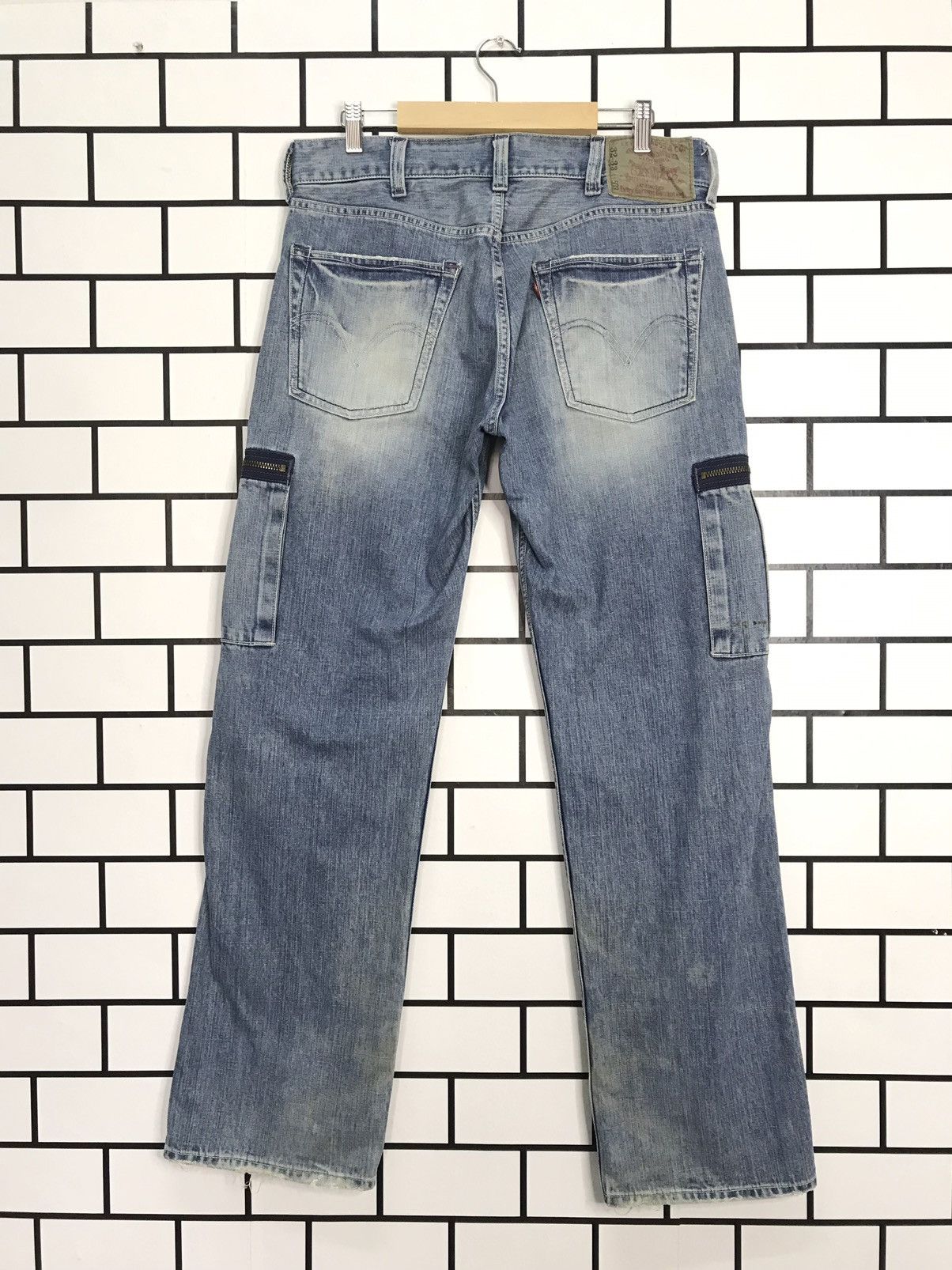 Levi's × Vintage Vintage Levi’s 503 Cargo Casual Work Wear denim Pants Size US 32 / EU 48 - 9 Thumbnail