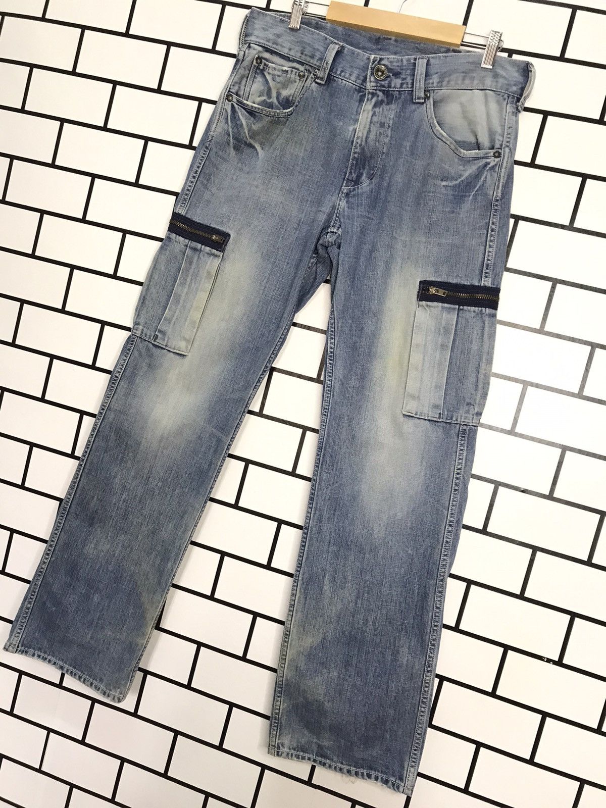 Levi's × Vintage Vintage Levi’s 503 Cargo Casual Work Wear denim Pants Size US 32 / EU 48 - 2 Thumbnail