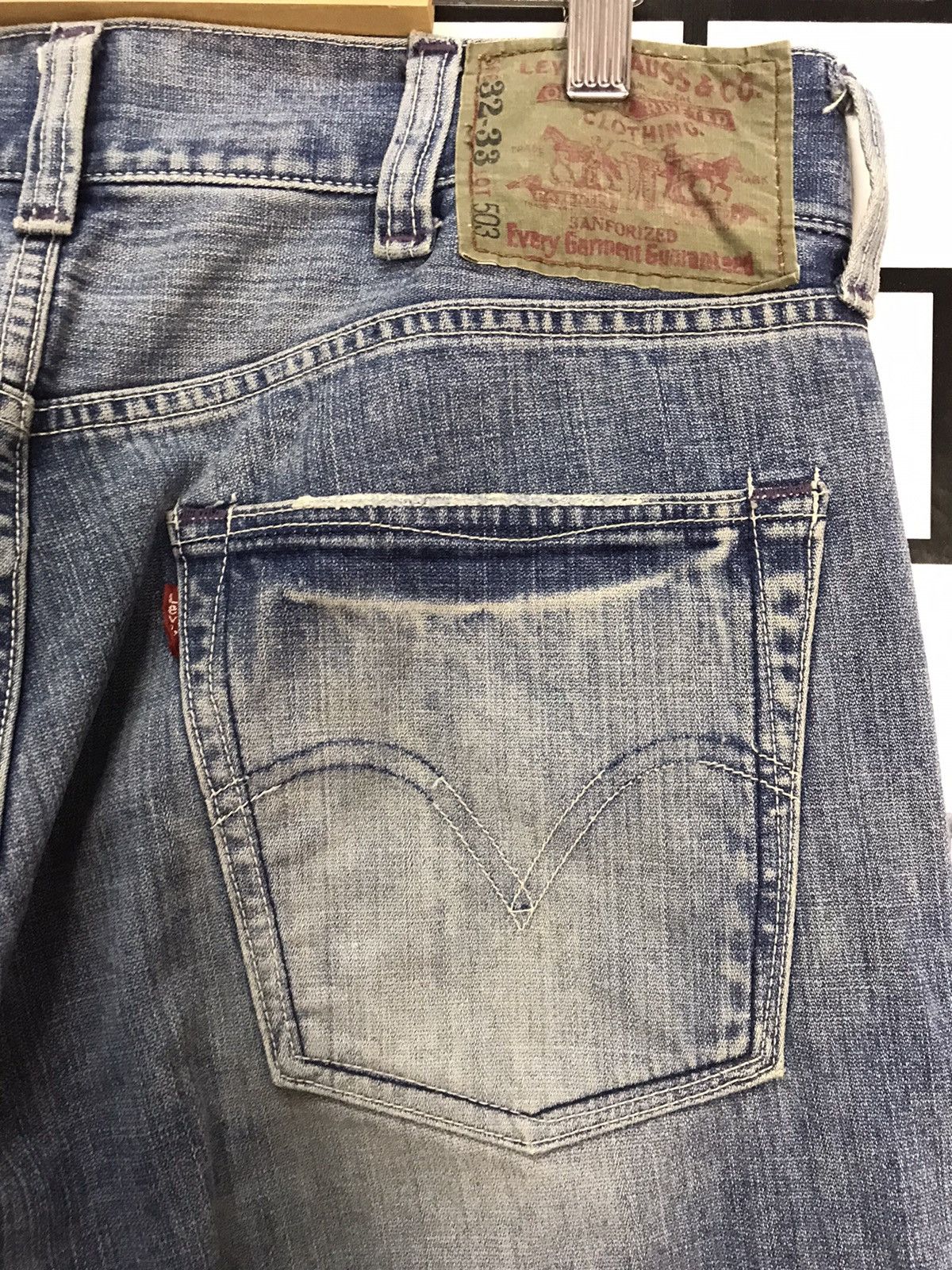 Levi's × Vintage Vintage Levi’s 503 Cargo Casual Work Wear denim Pants Size US 32 / EU 48 - 11 Thumbnail