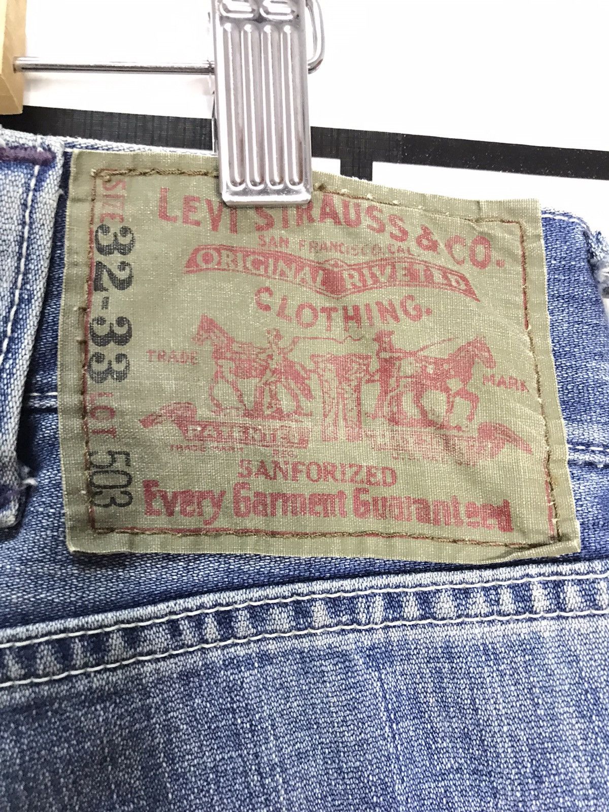 Levi's × Vintage Vintage Levi’s 503 Cargo Casual Work Wear denim Pants Size US 32 / EU 48 - 13 Thumbnail