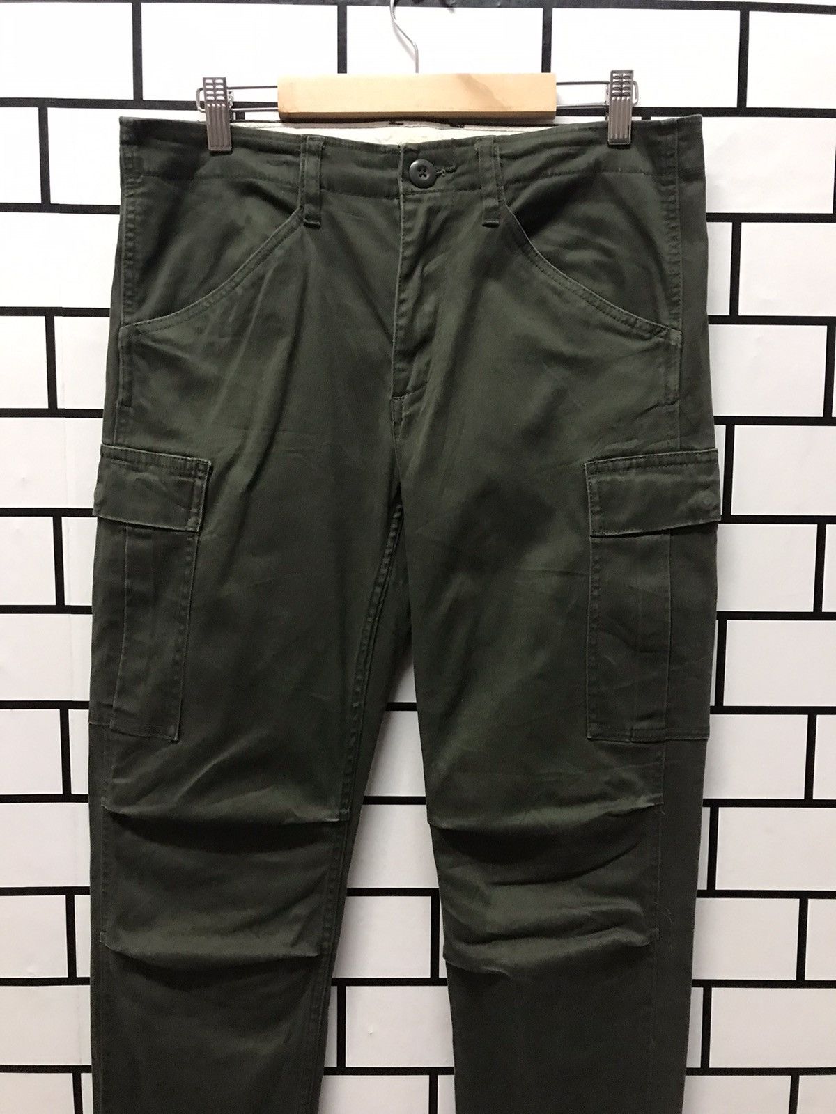 Japanese Brand Japan Brand Back Number Cargo Pants Slim Fit Size US 32 / EU 48 - 4 Thumbnail