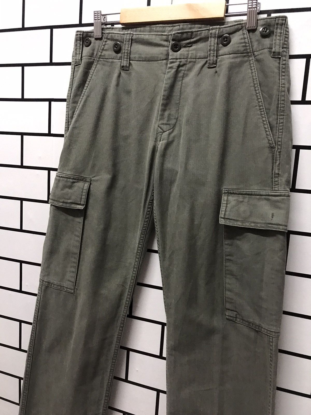 Japanese Brand Japan Brand Back Number Cargo Military Pants Japan Made Size US 31 - 5 Thumbnail