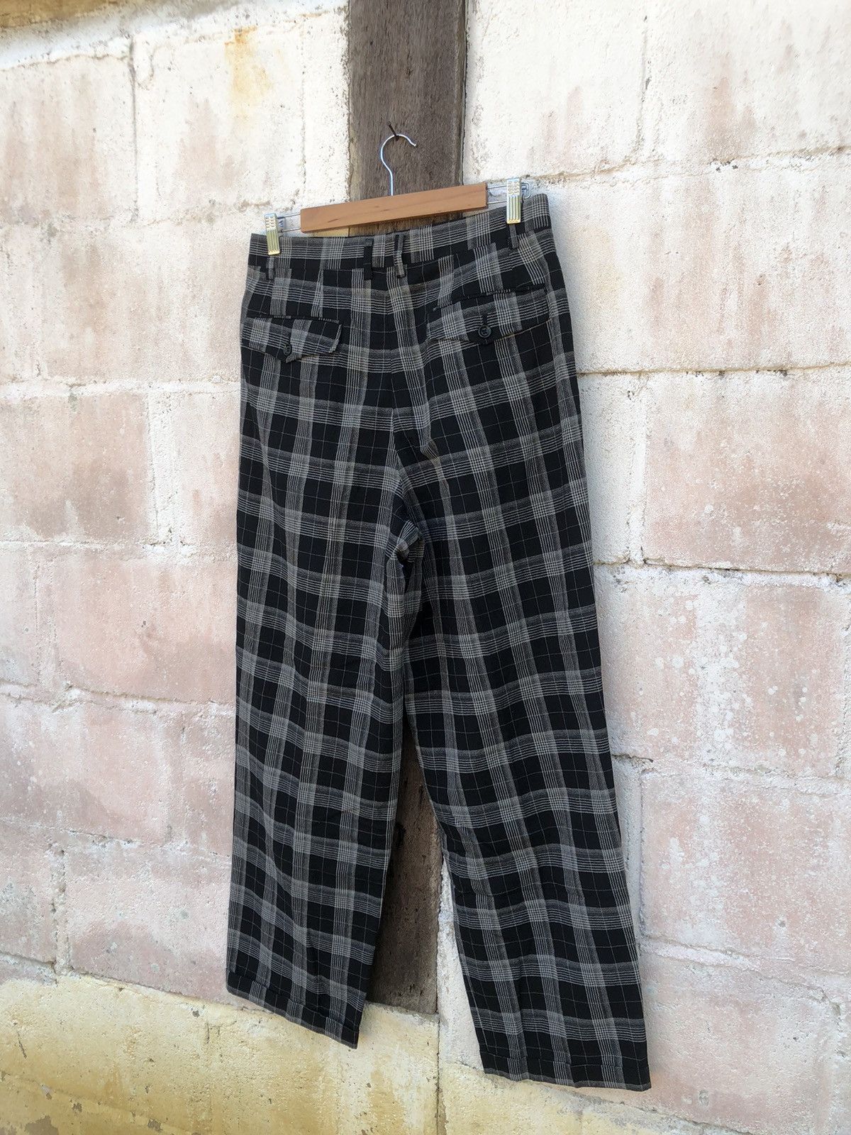 Beauty Beast × Tete Homme Tete Homme Checkered Pants Ladies Size 30" / US 8 / IT 44 - 4 Thumbnail