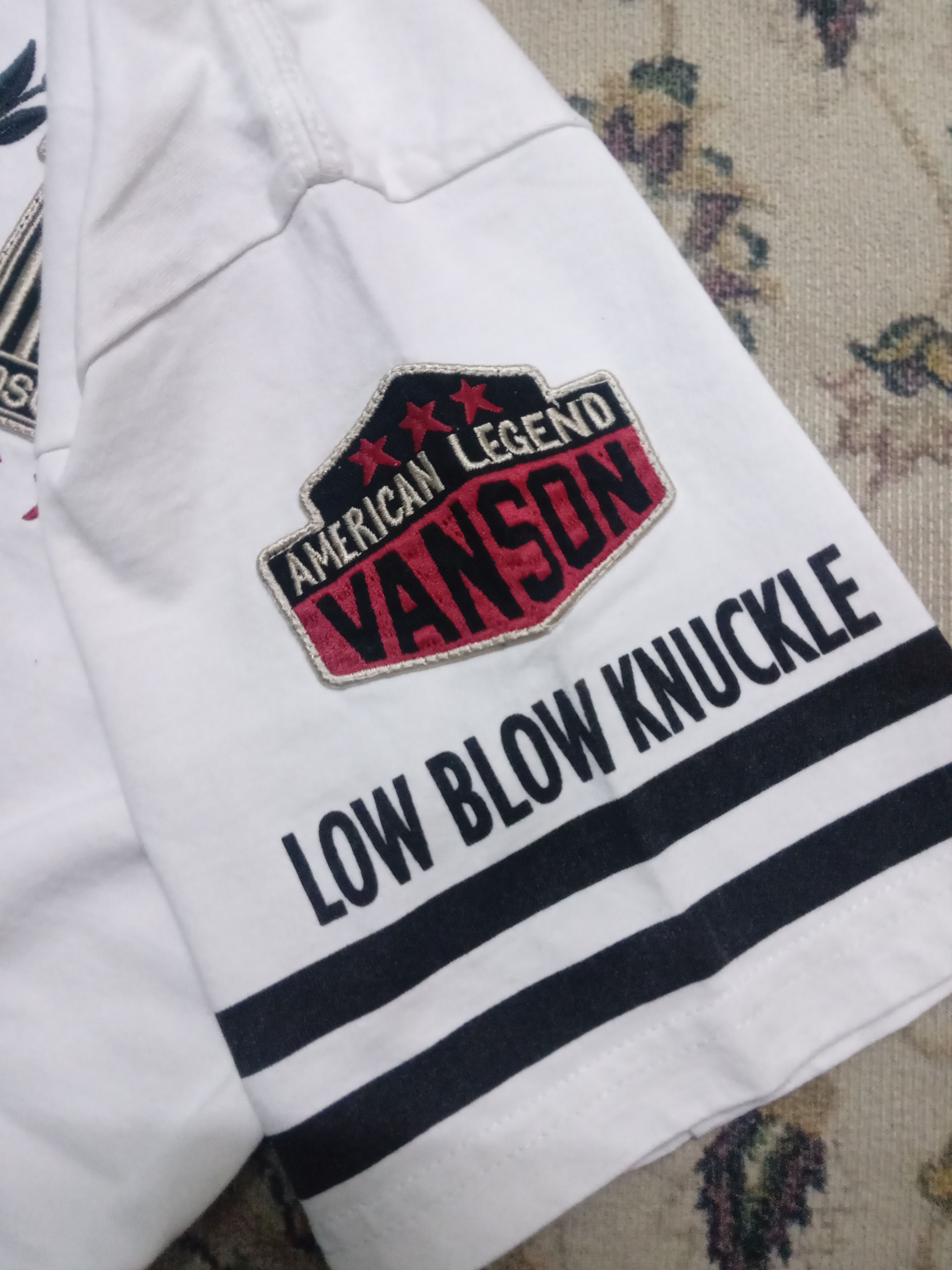 Japanese Brand × Vanson Leathers Rare Vanson x Low Blow Knuckle Tee Nbhd Motorcycle Japan Size US S / EU 44-46 / 1 - 4 Thumbnail