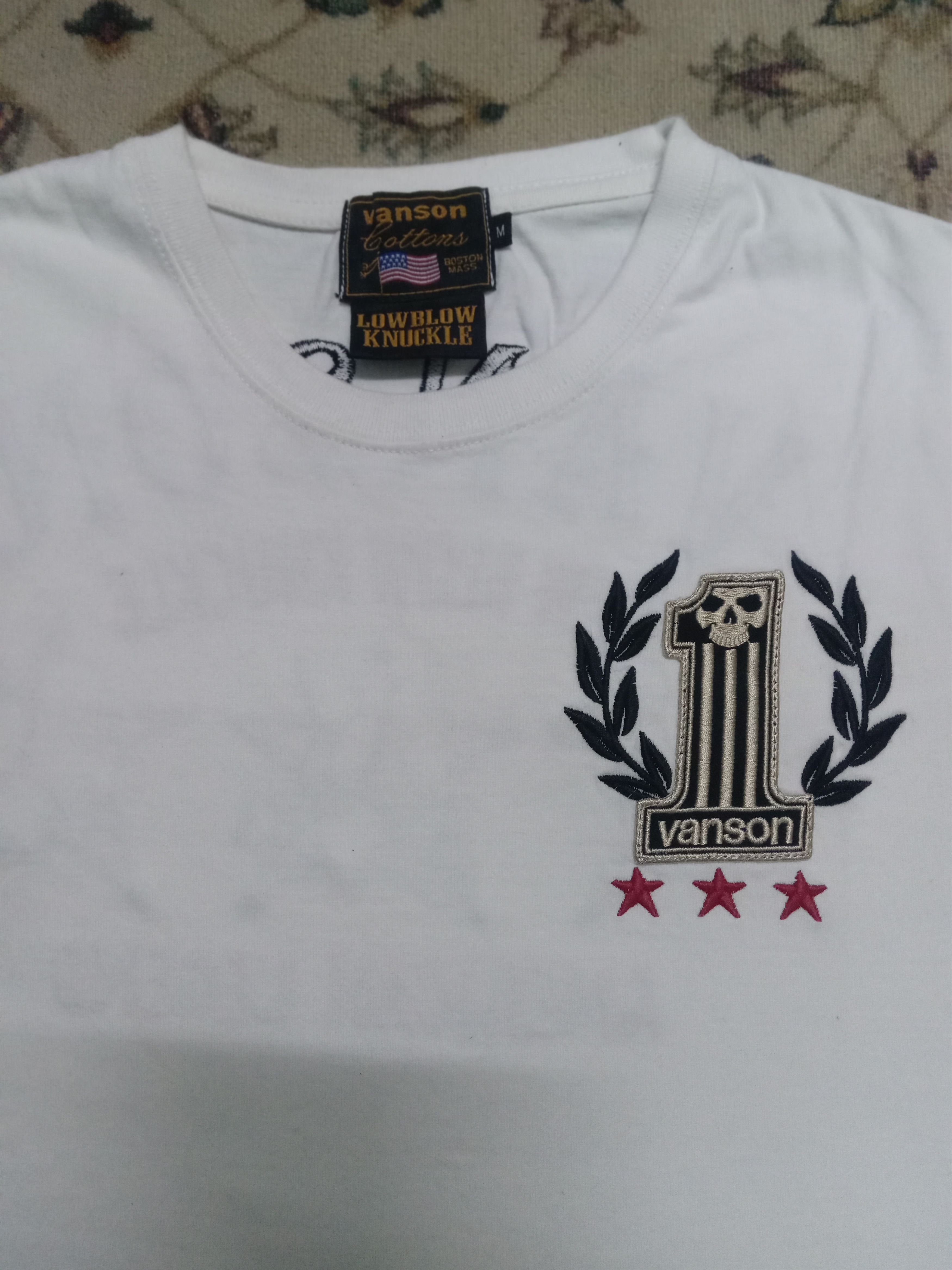Japanese Brand × Vanson Leathers Rare Vanson x Low Blow Knuckle Tee Nbhd Motorcycle Japan Size US S / EU 44-46 / 1 - 7 Thumbnail
