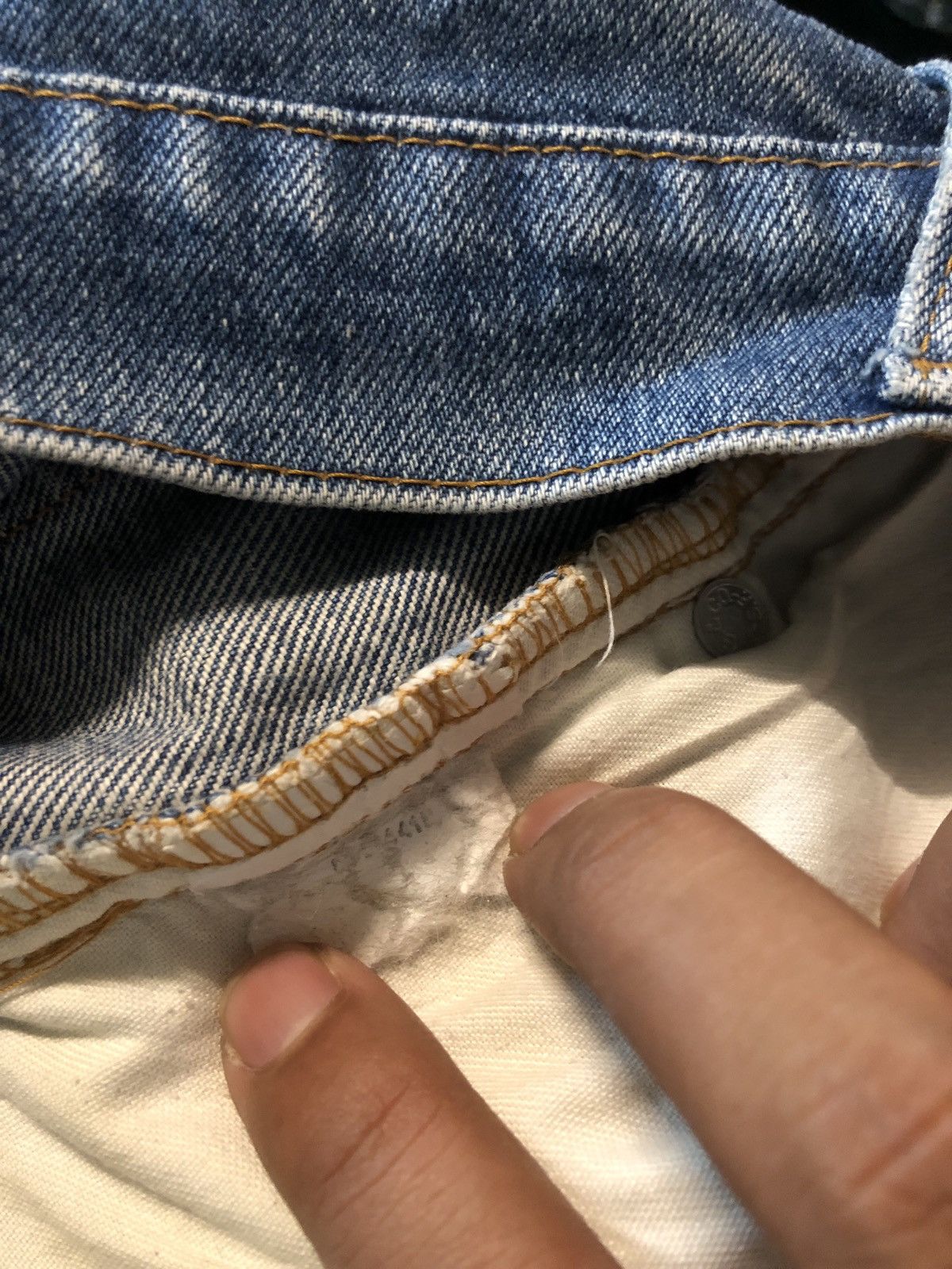 Levi's Vintage Levi’s 505 Paint Wash Jeans Size 27" / US 4 / IT 40 - 6 Thumbnail