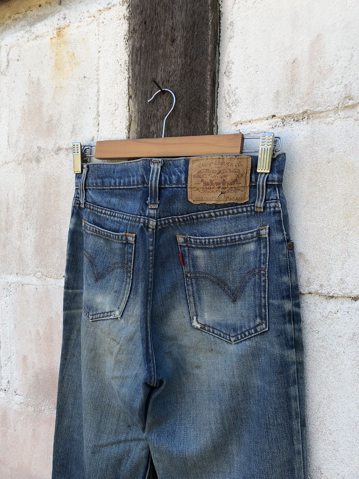 Levi's Vintage Levi’s 505 Paint Wash Jeans Size 27" / US 4 / IT 40 - 5 Thumbnail