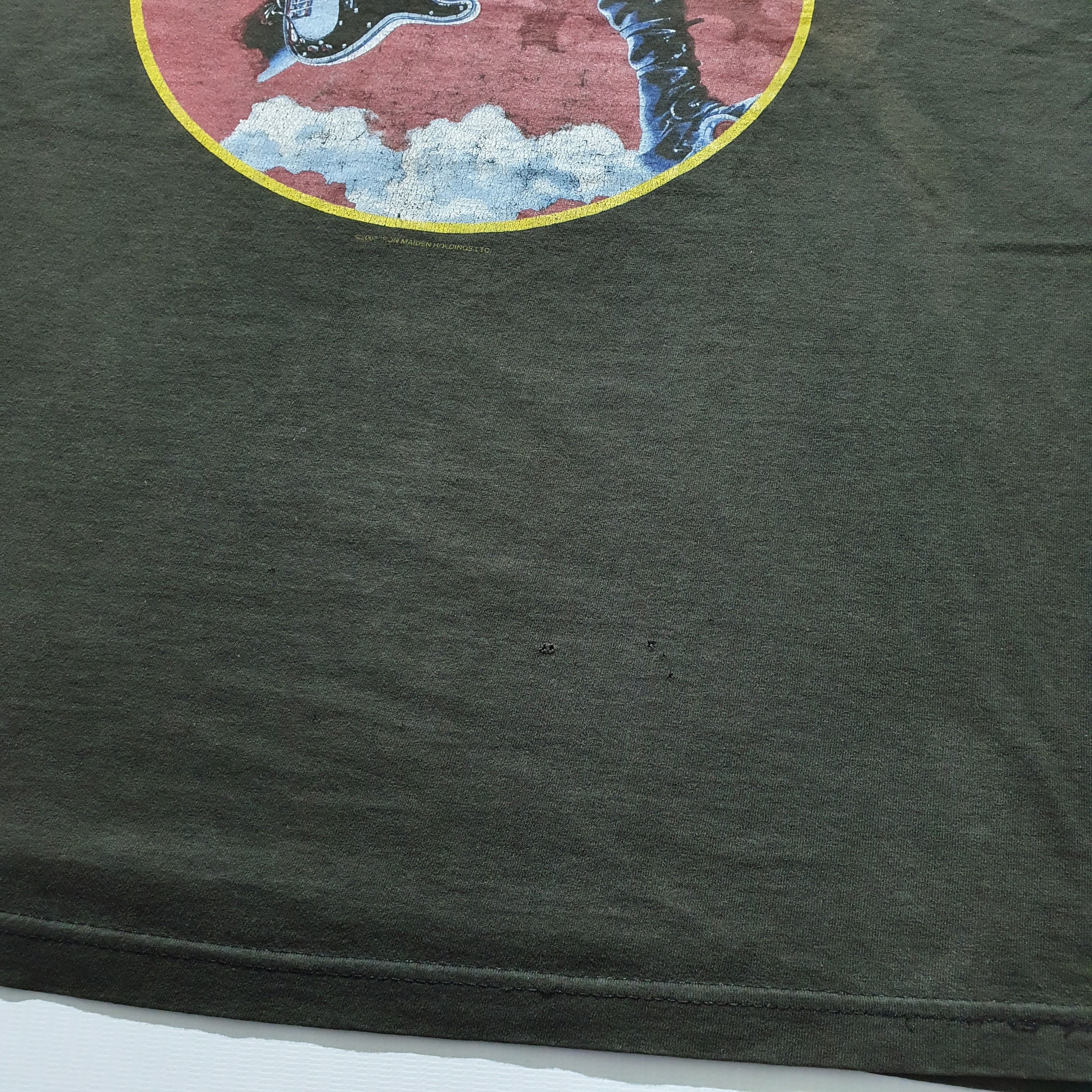 Band Tees × Iron Maiden IRON MAIDEN Vintage Thrashed Faded Rock Tee Rare Print Size US L / EU 52-54 / 3 - 13 Thumbnail
