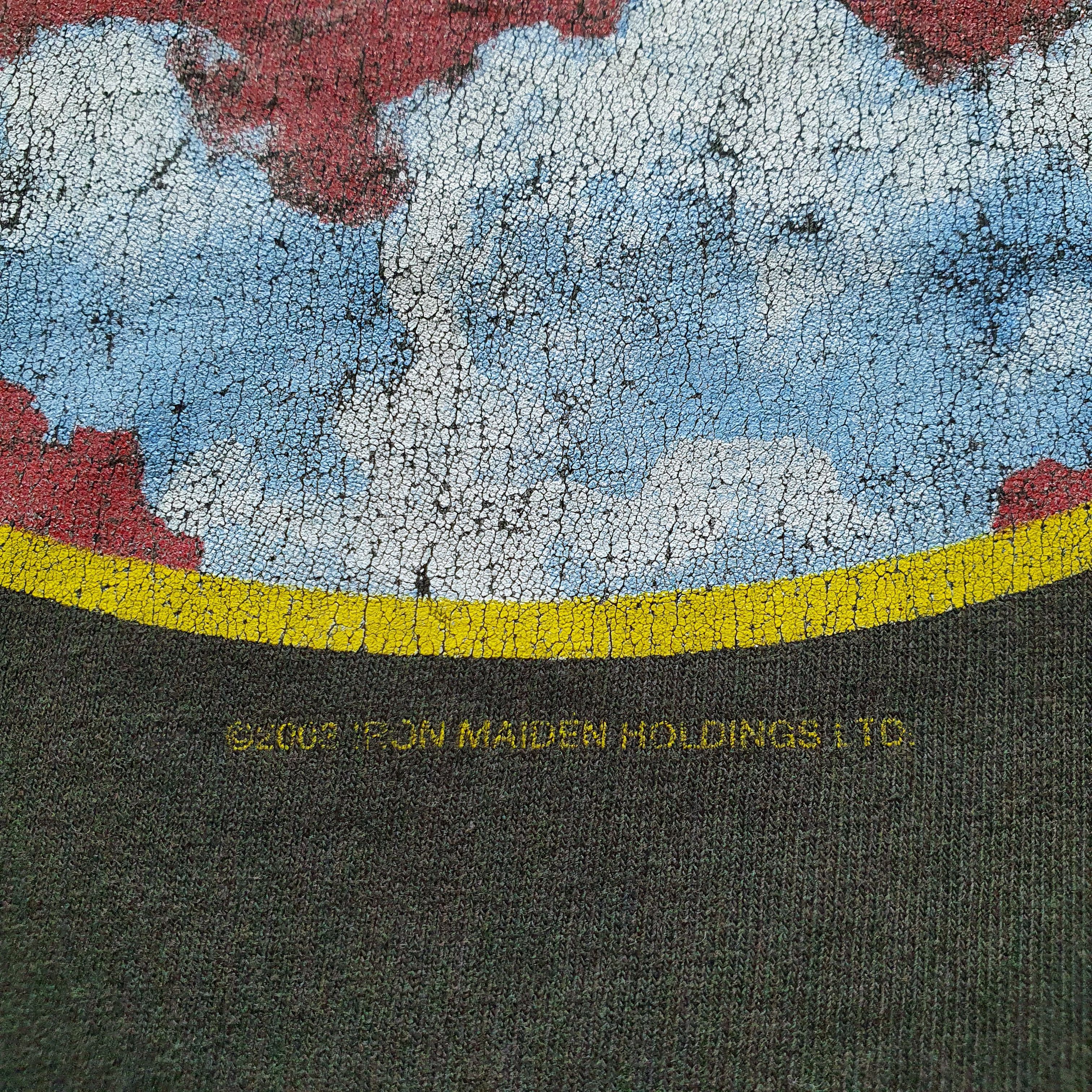 Band Tees × Iron Maiden IRON MAIDEN Vintage Thrashed Faded Rock Tee Rare Print Size US L / EU 52-54 / 3 - 10 Thumbnail