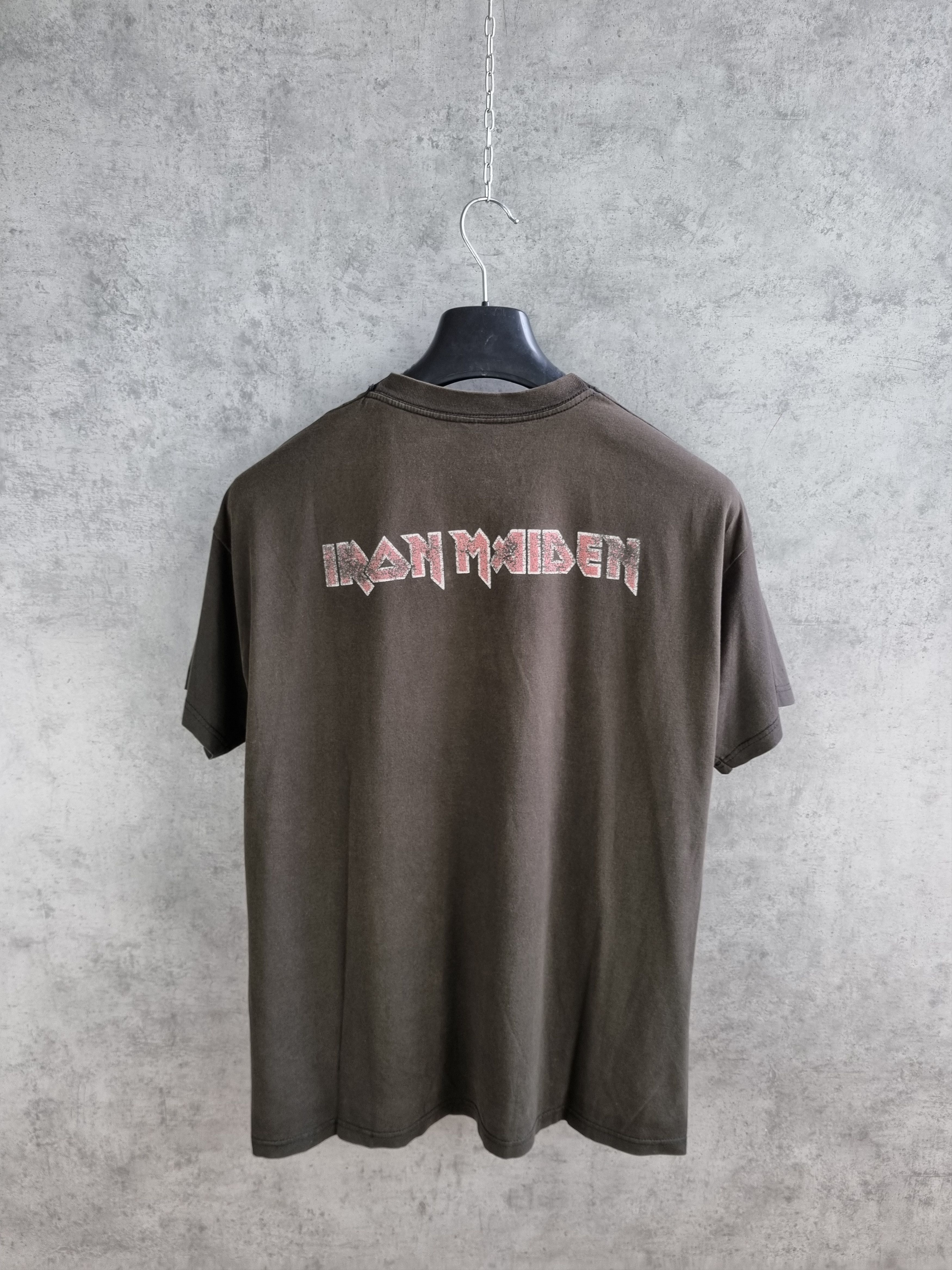 Band Tees × Iron Maiden IRON MAIDEN Vintage Thrashed Faded Rock Tee Rare Print Size US L / EU 52-54 / 3 - 3 Thumbnail