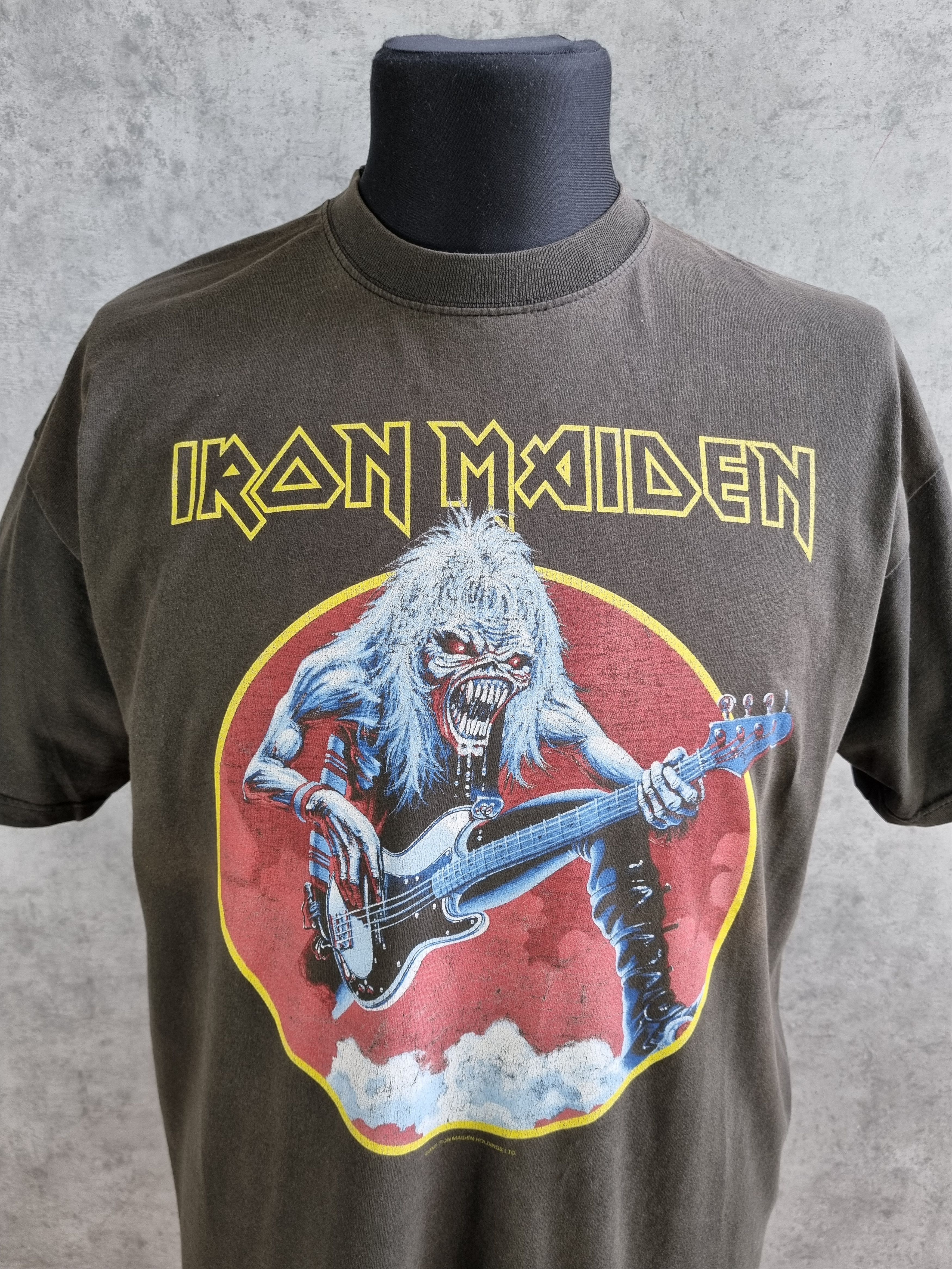 Band Tees × Iron Maiden IRON MAIDEN Vintage Thrashed Faded Rock Tee Rare Print Size US L / EU 52-54 / 3 - 1 Thumbnail