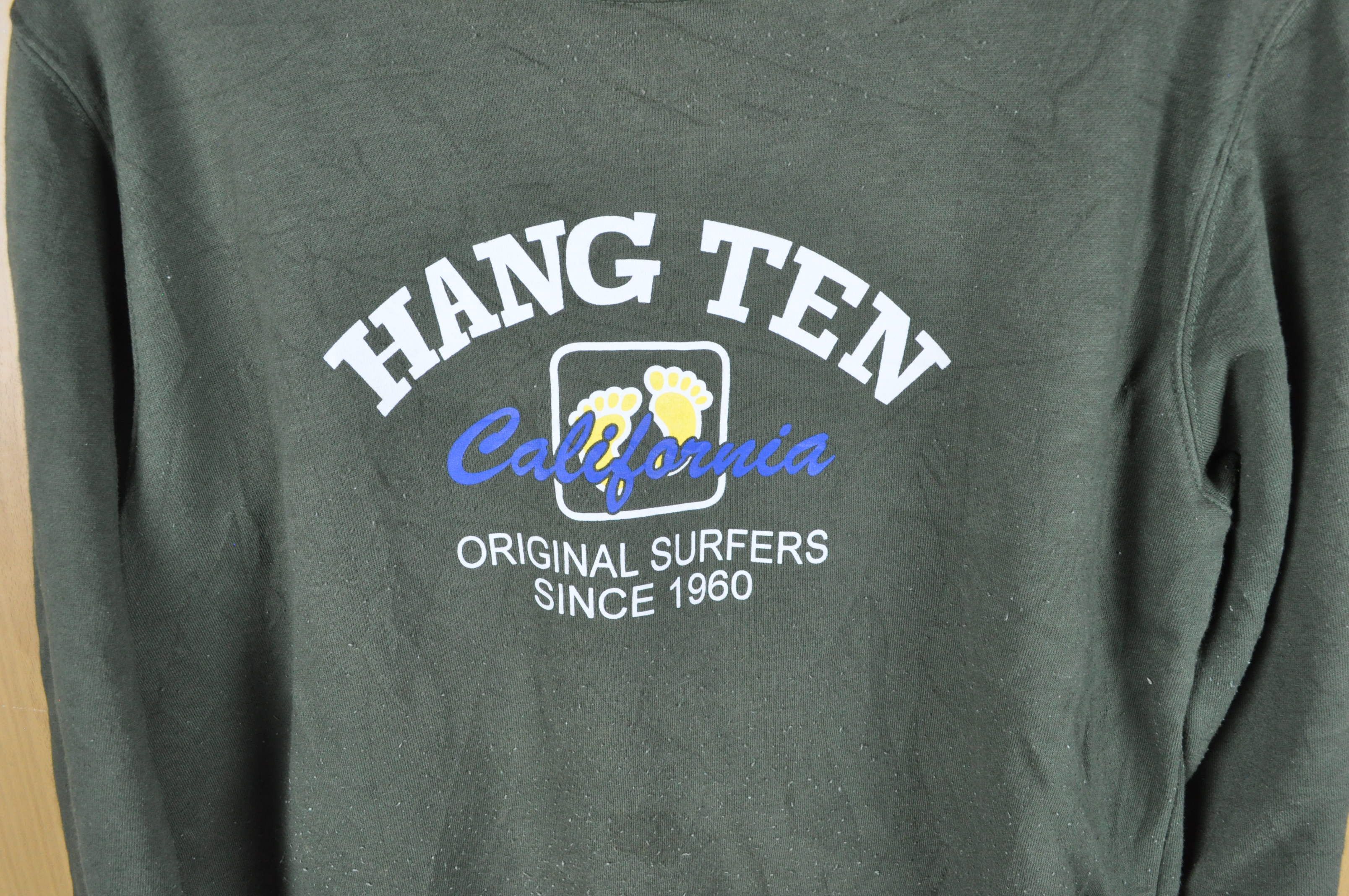 Hang Ten Vintage Sweater Hang Ten California Original Surfaces Footprint Nice Sweatshirt Size US L / EU 52-54 / 3 - 2 Preview