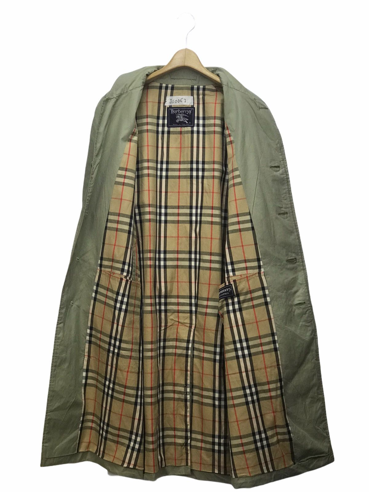 New plaid nova check mens hotsell XL fall raincoat