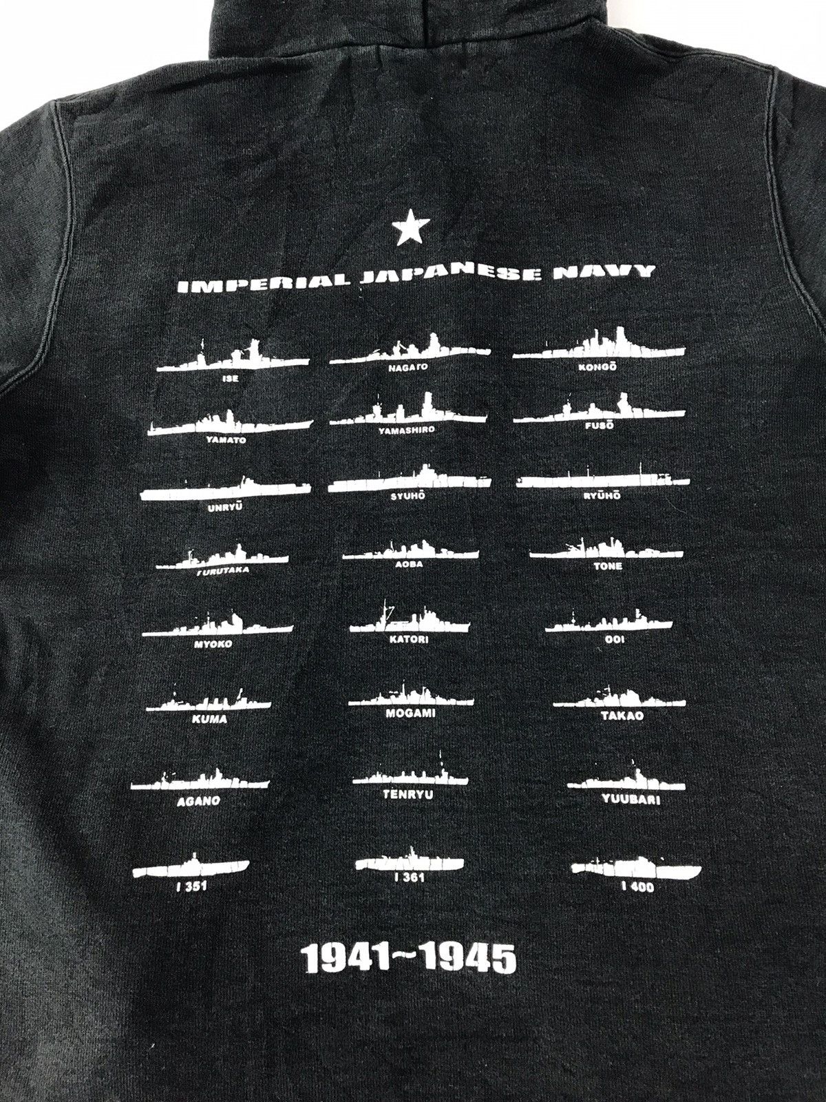 Japanese Brand × Vintage Battleship Imperial Japanese Navy Warships Design Hoodies Size US S / EU 44-46 / 1 - 5 Thumbnail