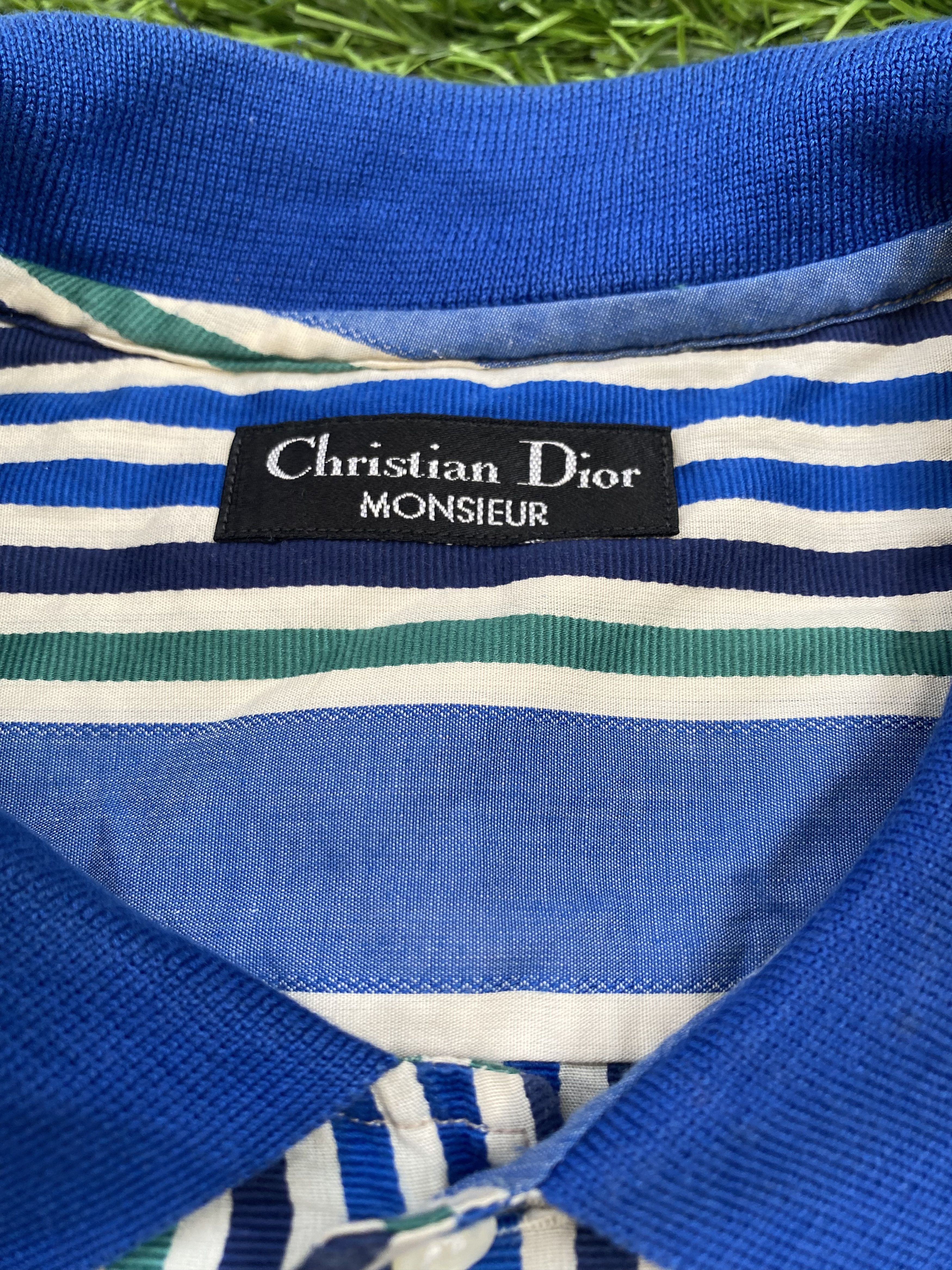 Christian Dior Monsieur Vintage Christian Dior Stripped Relax Shirts Size US L / EU 52-54 / 3 - 3 Thumbnail
