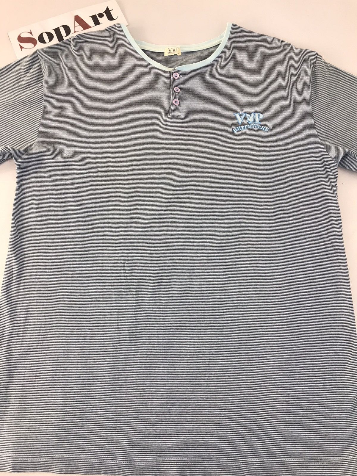 Playboy Playboy Collection Striped Button Tee Style Size US L / EU 52-54 / 3 - 3 Thumbnail
