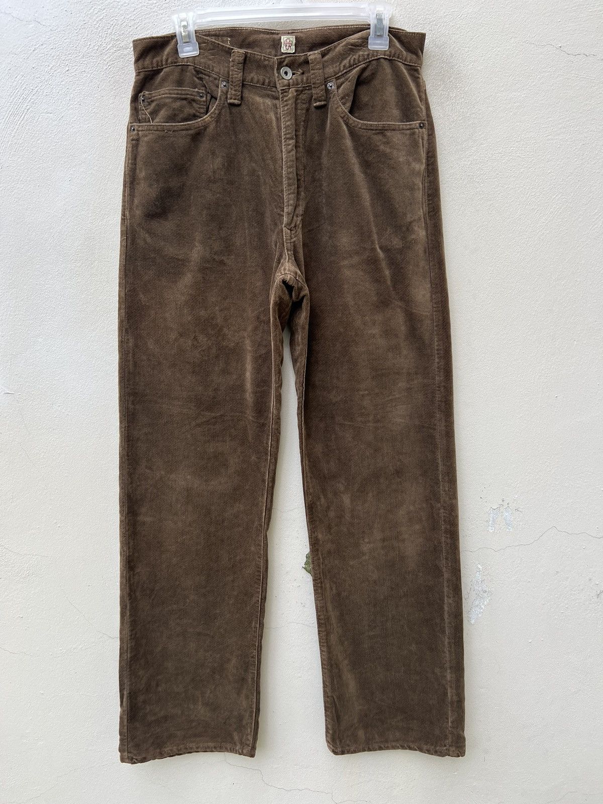 45rpm Vintage 45rpm NMD Fade Brown Velvet Cord Pant Size US 31 - 1 Thumbnail