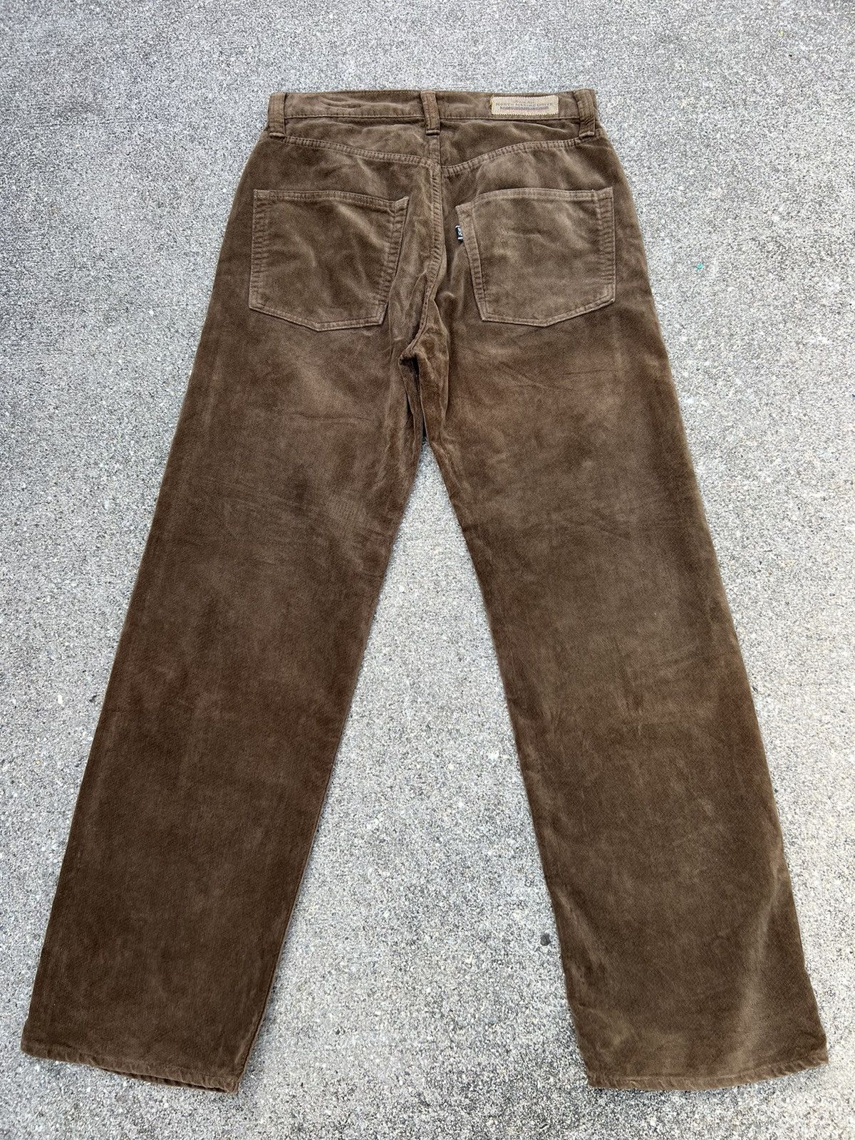 45rpm Vintage 45rpm NMD Fade Brown Velvet Cord Pant Size US 31 - 23 Thumbnail