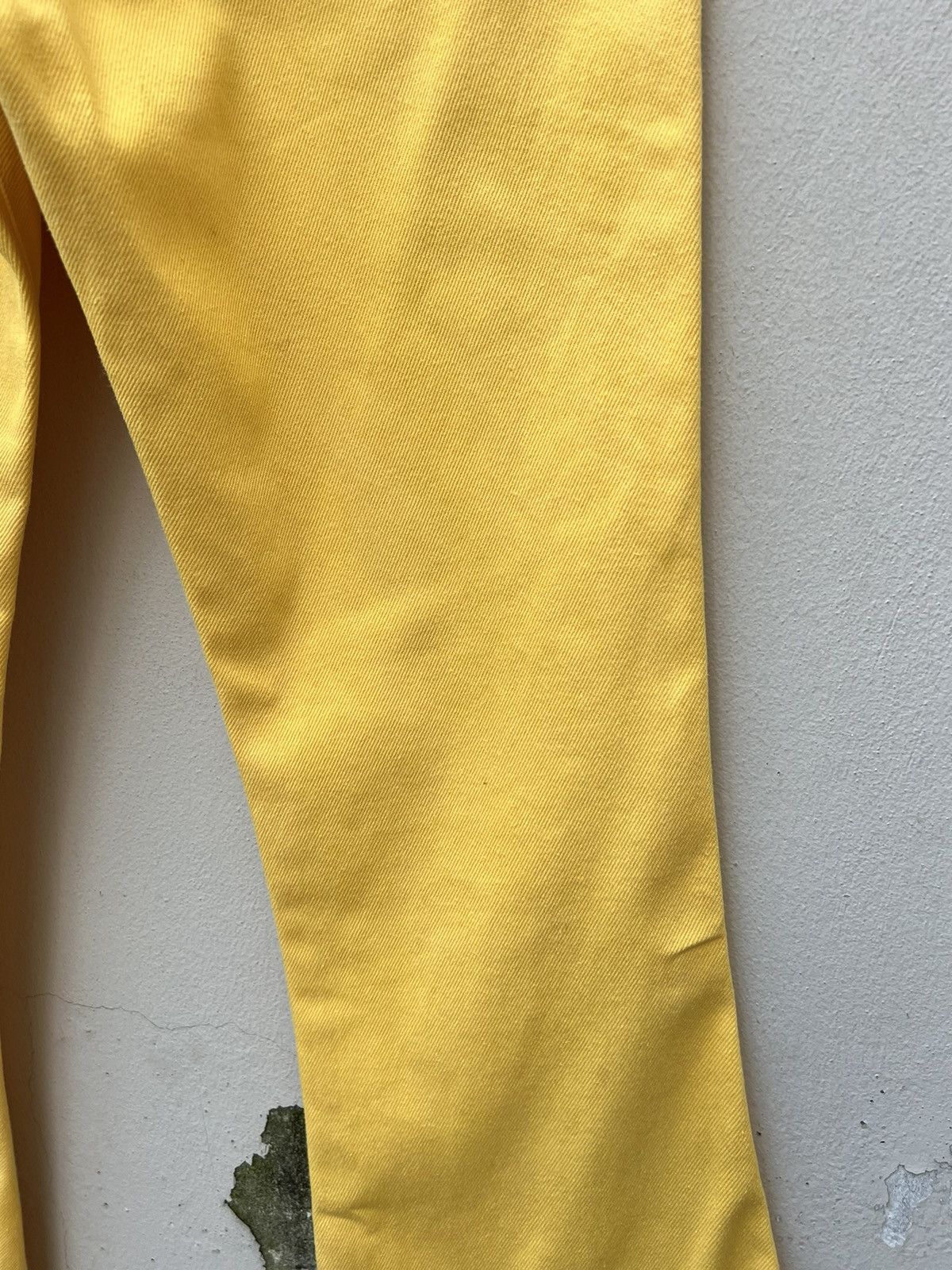 Big John 90s Big John Japan OM4002 Yellow Denim Super Flare Jeans Size US 28 / EU 44 - 20 Thumbnail