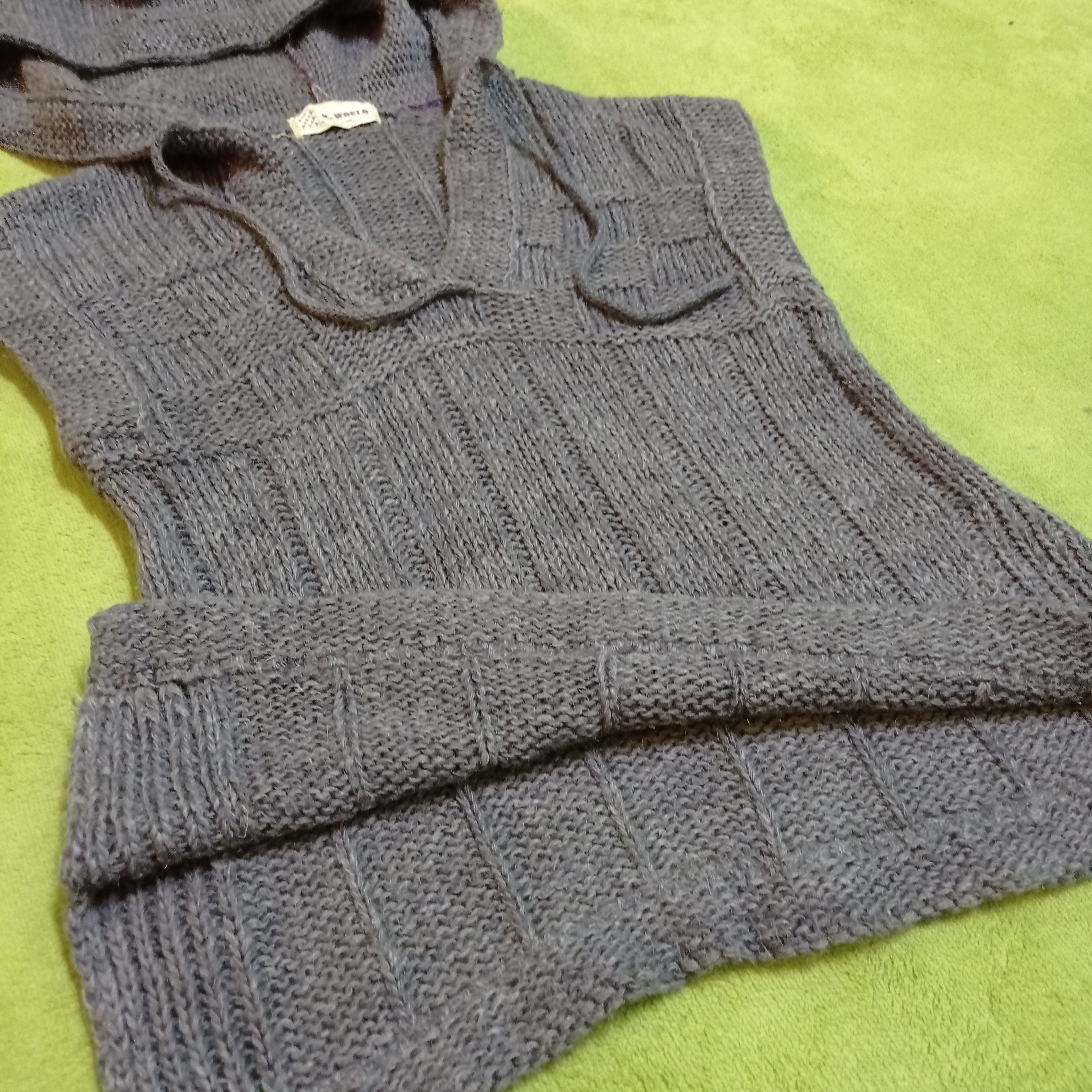 Aran Isles Knitwear × Japanese Brand Vintage retro Casual knit by MC WORLD (HOODIE) Size US M / EU 48-50 / 2 - 4 Thumbnail