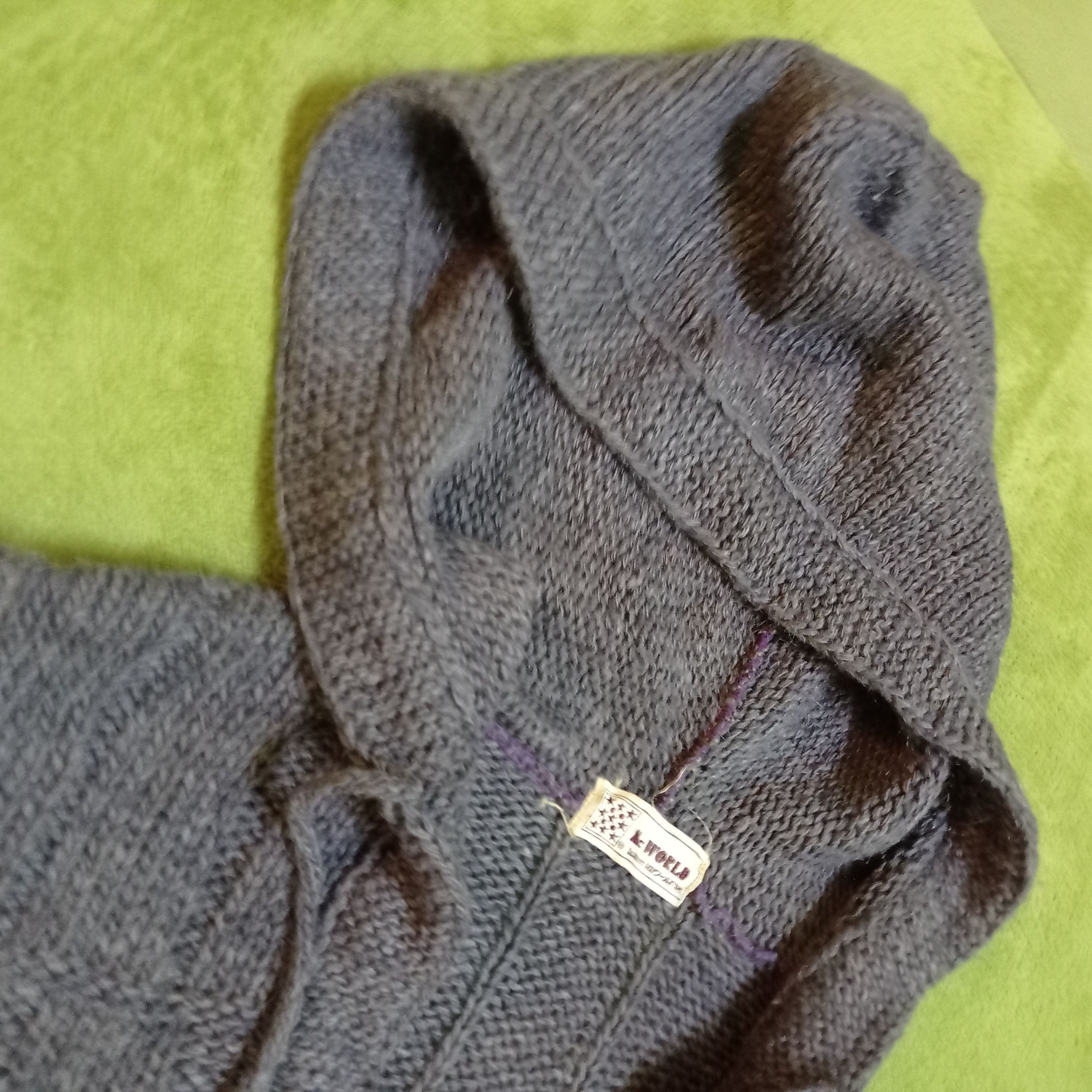 Aran Isles Knitwear × Japanese Brand Vintage retro Casual knit by MC WORLD (HOODIE) Size US M / EU 48-50 / 2 - 7 Thumbnail