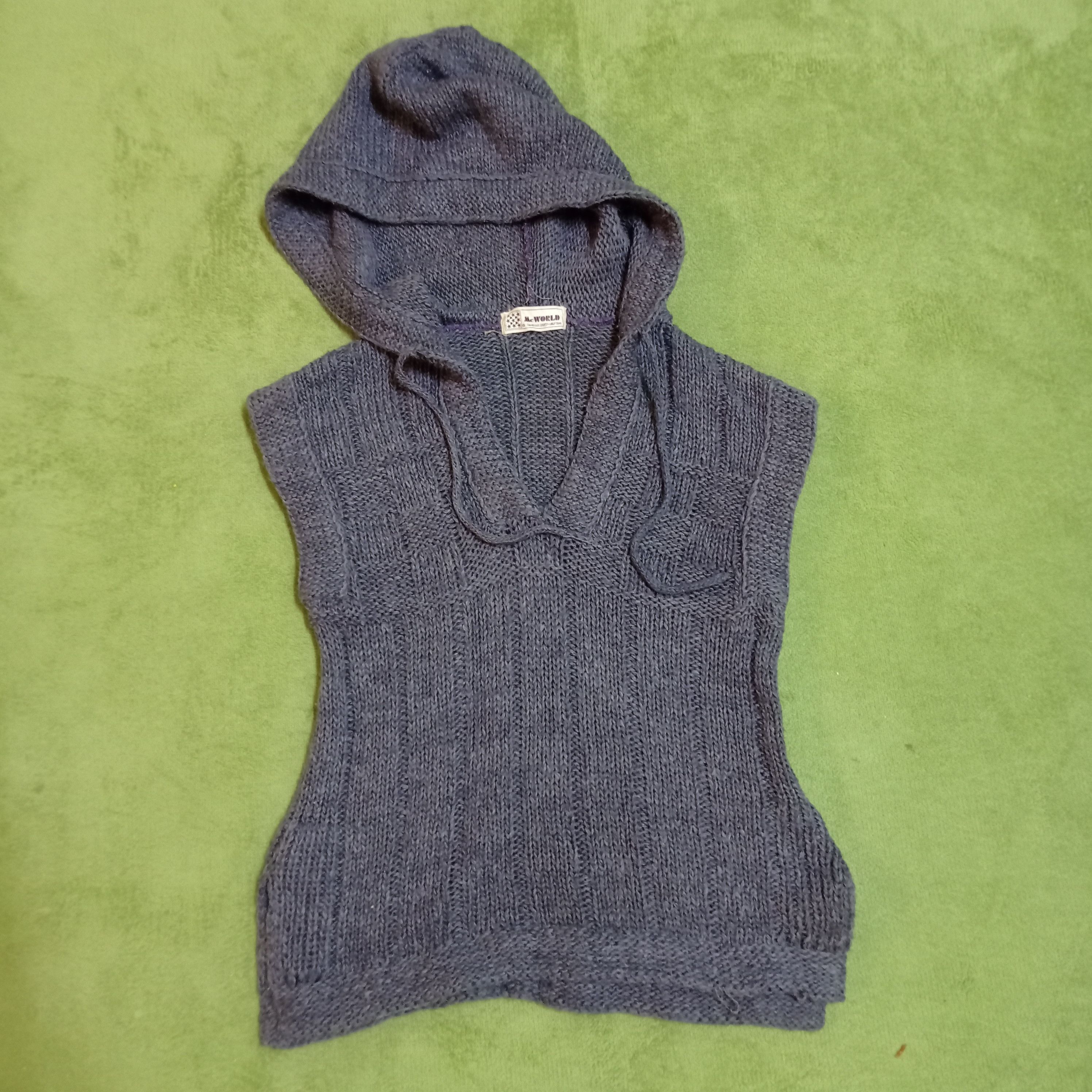 Aran Isles Knitwear × Japanese Brand Vintage retro Casual knit by MC WORLD (HOODIE) Size US M / EU 48-50 / 2 - 1 Thumbnail