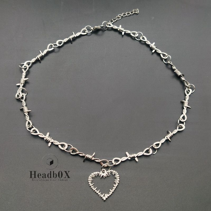 Jewelry Small Wire Brambles Love Choker Necklace Size ONE SIZE - 2 Thumbnail