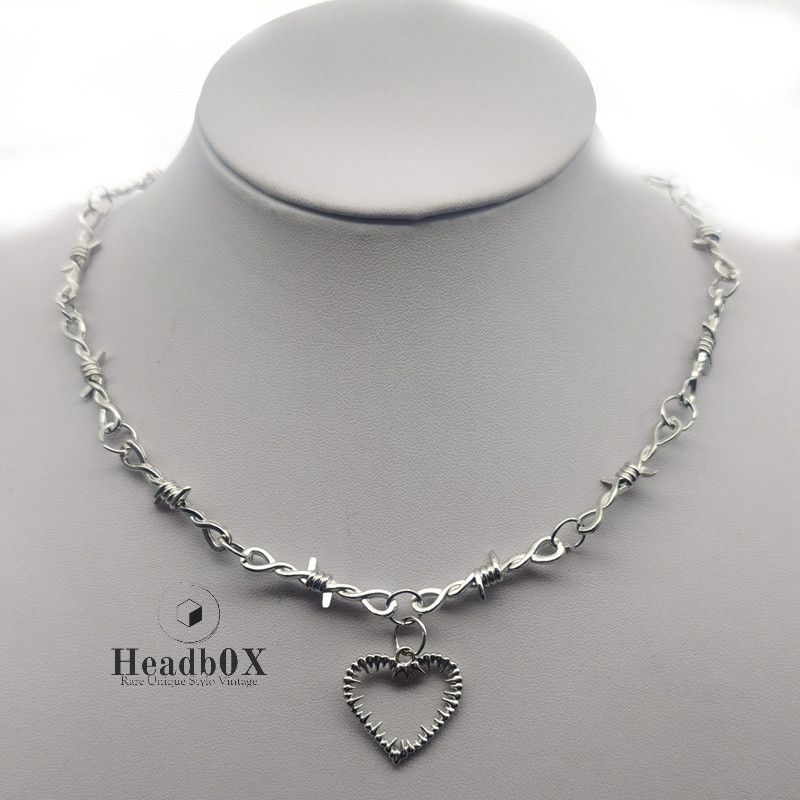 Jewelry Small Wire Brambles Love Choker Necklace Size ONE SIZE - 1 Thumbnail