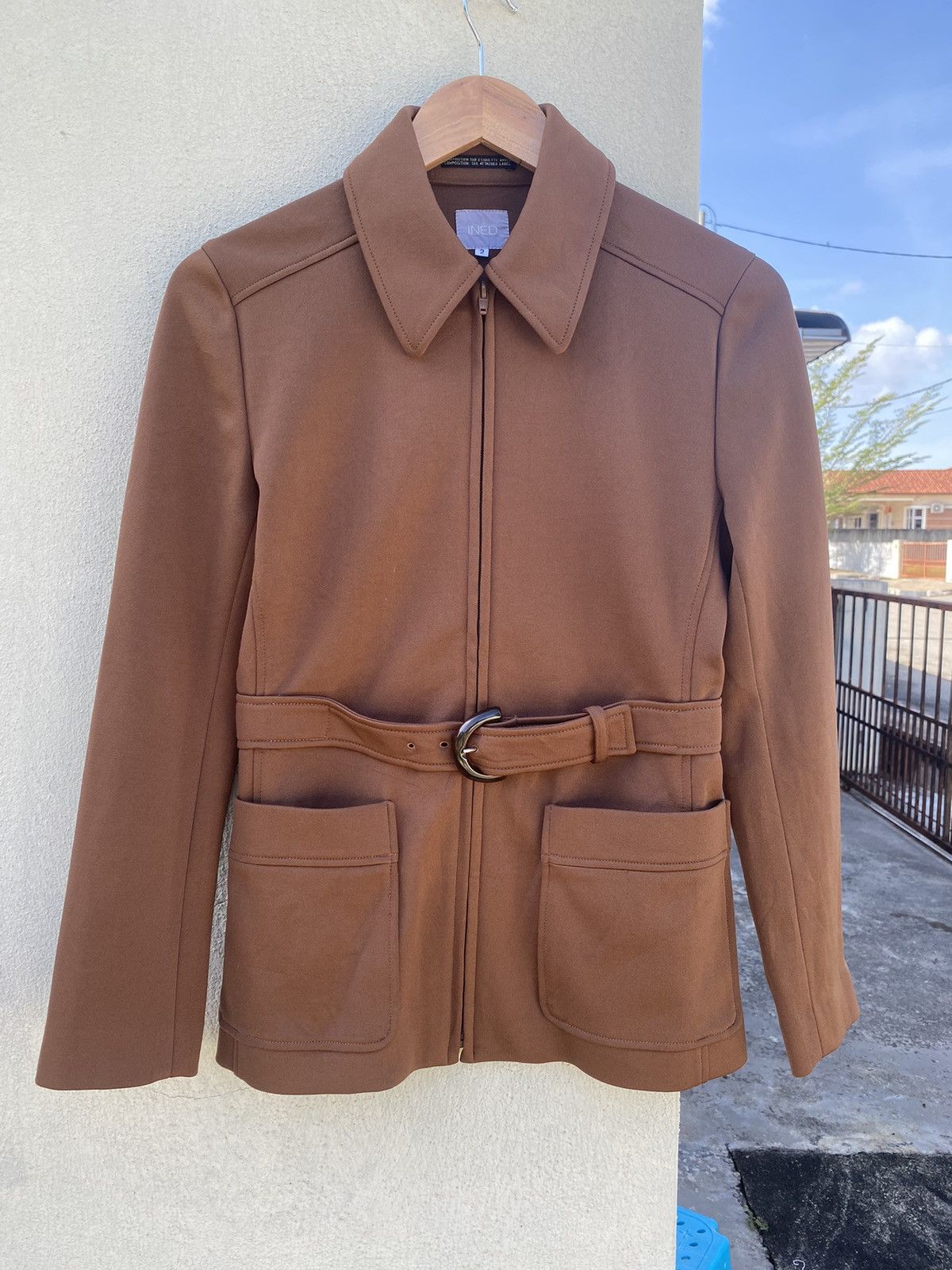 Japanese Brand × Yohji Yamamoto INED BELT JACKET Size S / US 4 / IT 40 - 1 Thumbnail