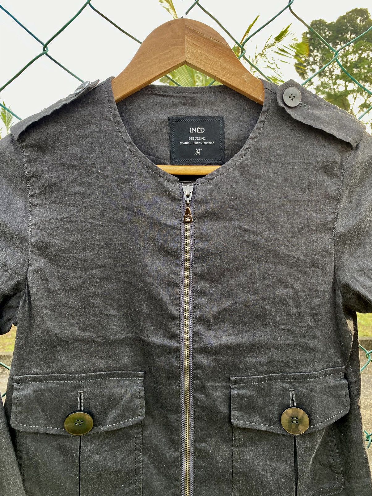 Japanese Brand × Vintage Vintage INED DEPUIS 1992 - look like Yohji Yamamoto Jacket Size XS / US 0-2 / IT 36-38 - 2 Thumbnail